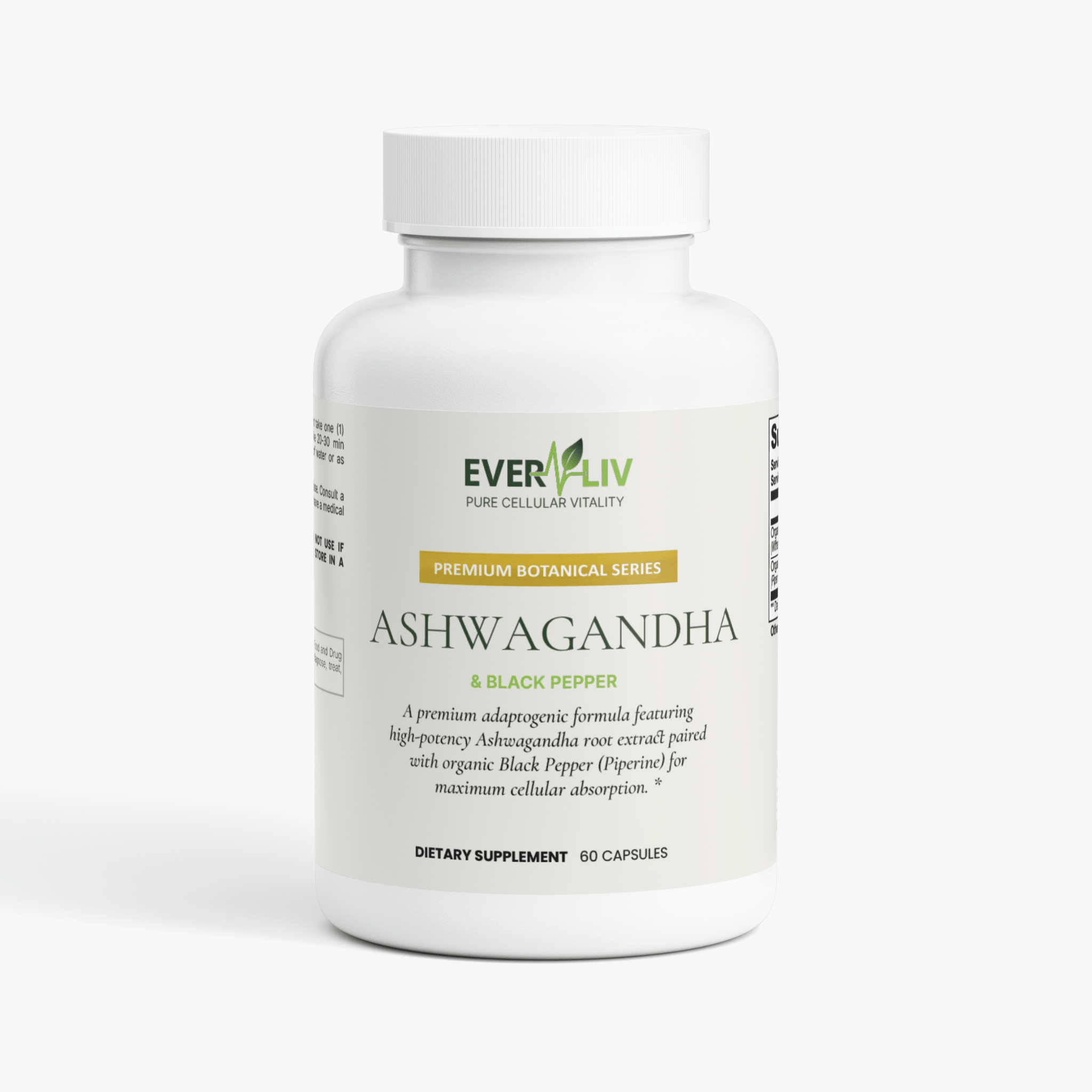 EverLiv Ashwagandha + Black Pepper - EverLiv LLC