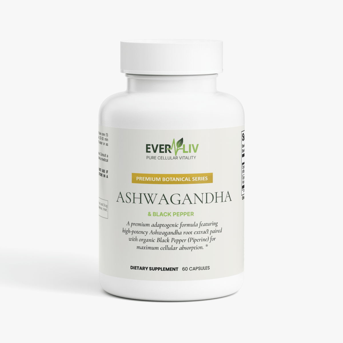 EverLiv Ashwagandha + Black Pepper - EverLiv LLC
