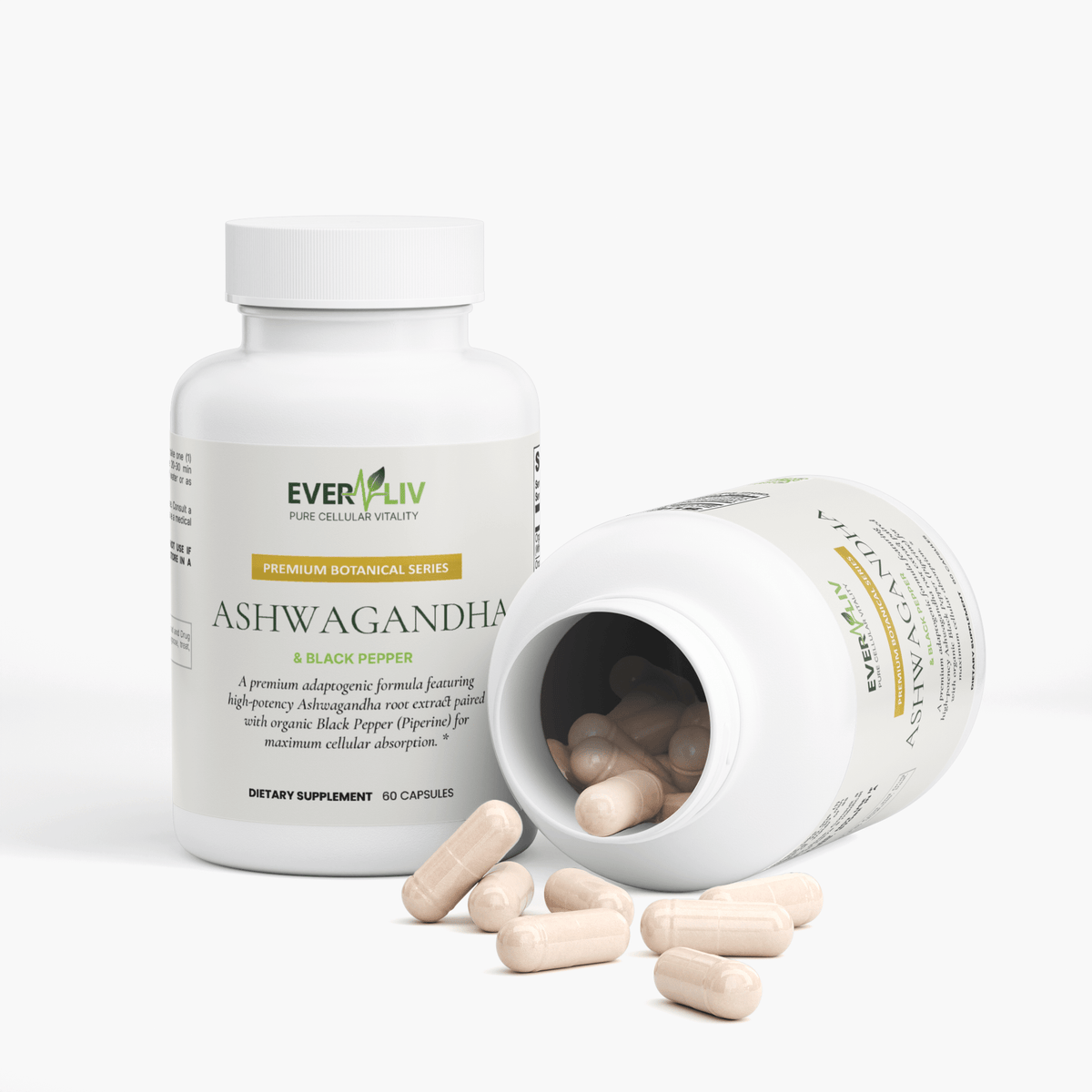 EverLiv Ashwagandha + Black Pepper - EverLiv LLC