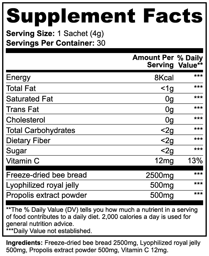 EverLiv Bee Bread Powder - EverLiv LLC