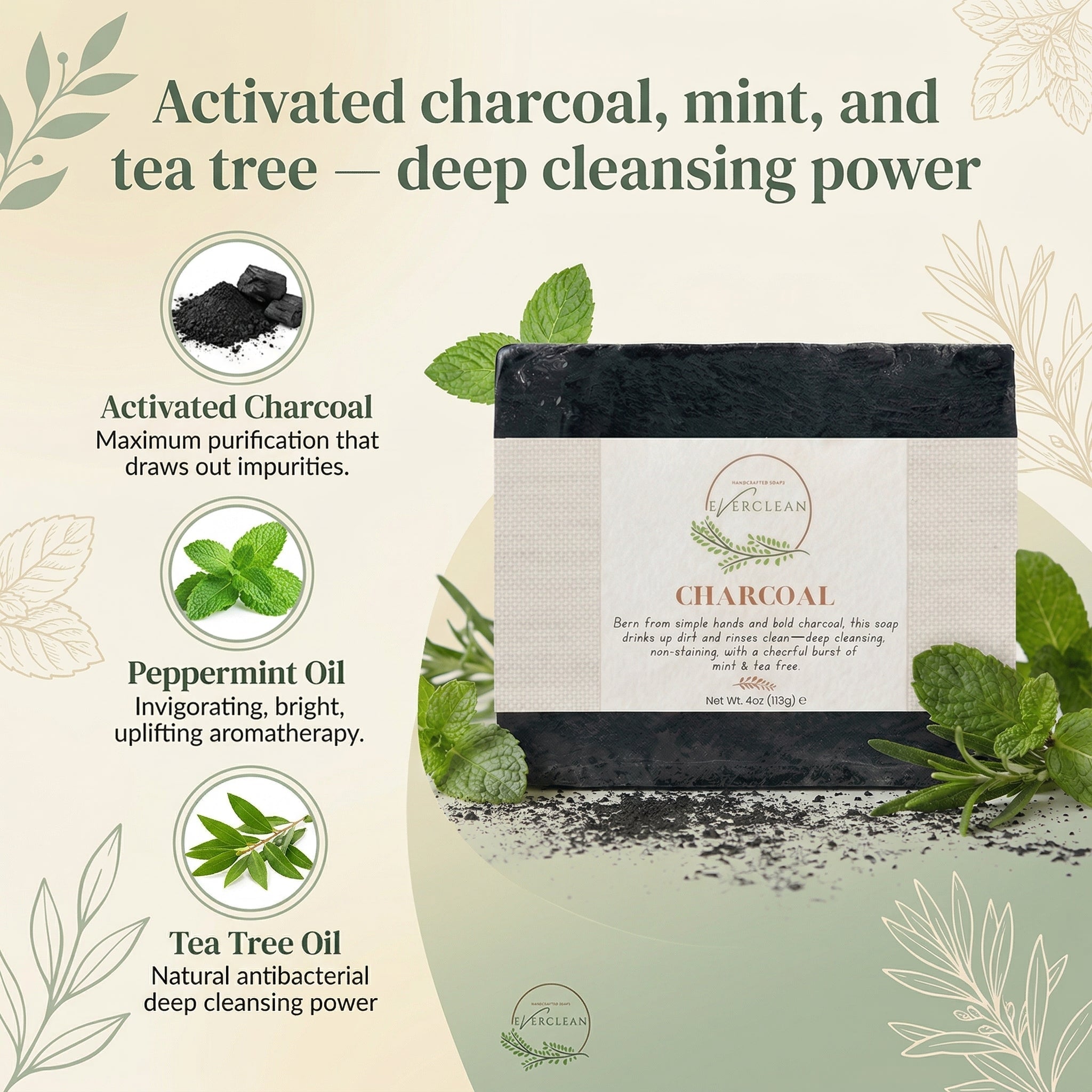 EverLiv Charcoal Soap - EverLiv LLC