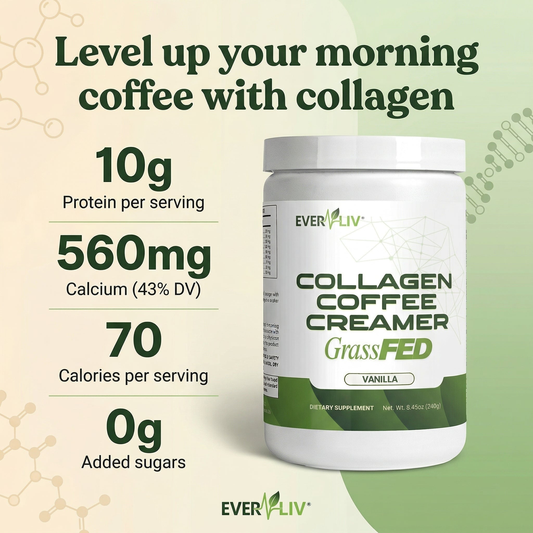 EverLiv - Collagen Creamer (Vanilla) - EverLiv LLC