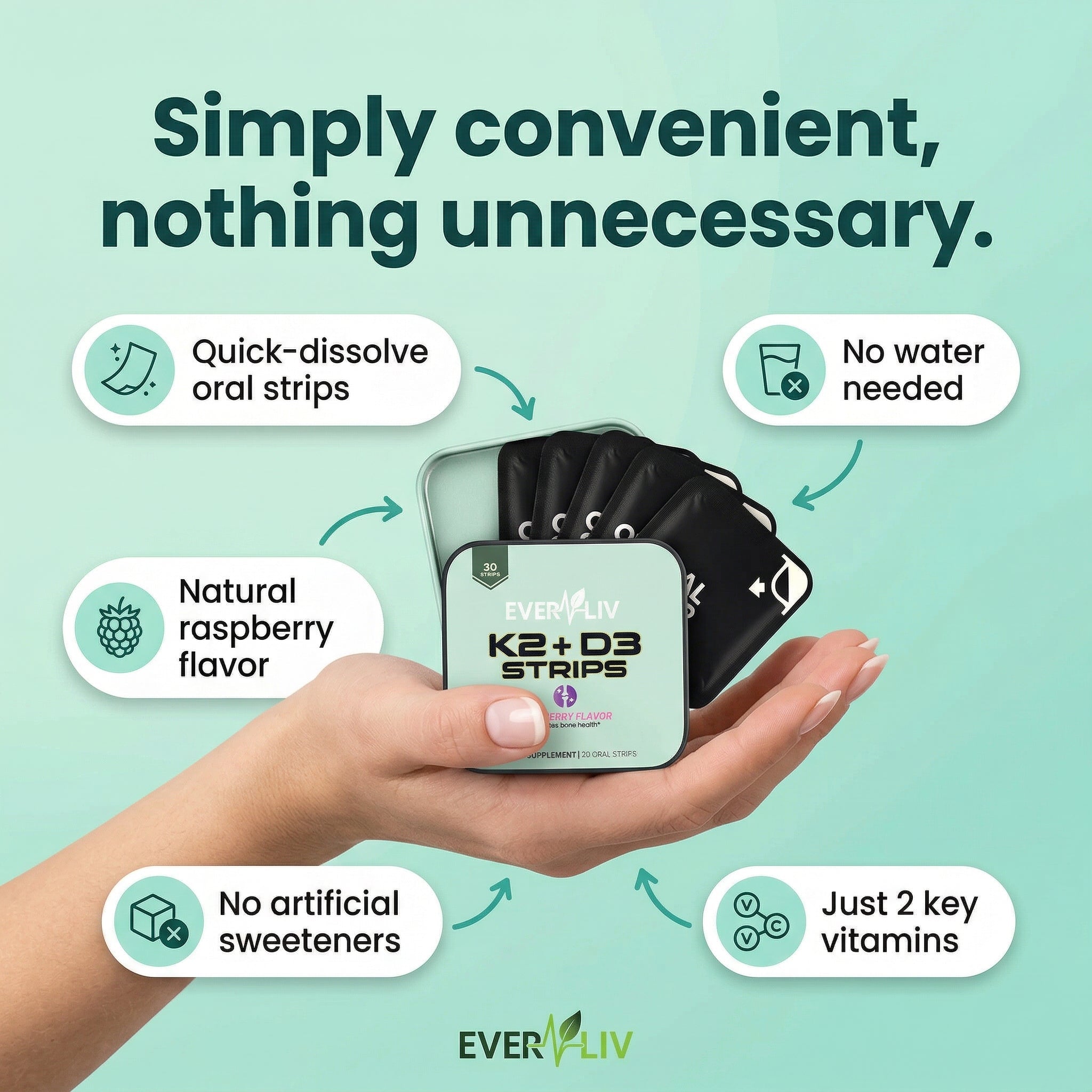 EverLiv K2 + D3 Strips - EverLiv LLC