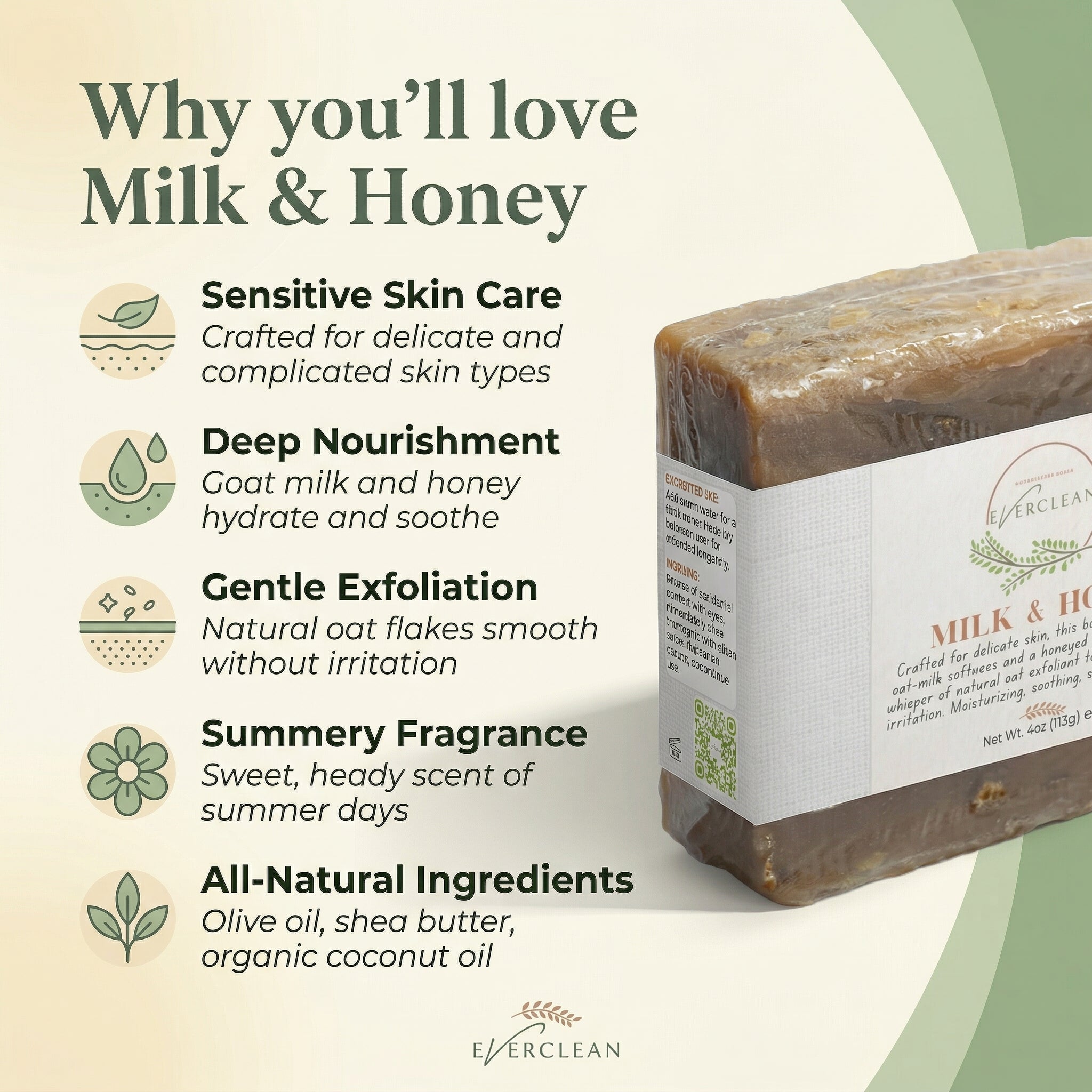EverLiv Milk & Honey Soap - EverLiv LLC