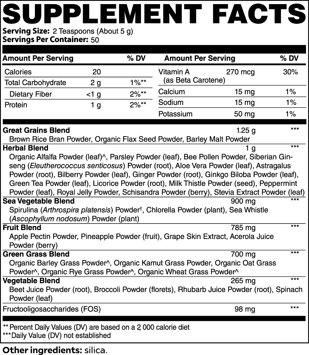 EverLiv Nature's Ultra Cleanse Smoothie Greens - EverLiv LLC