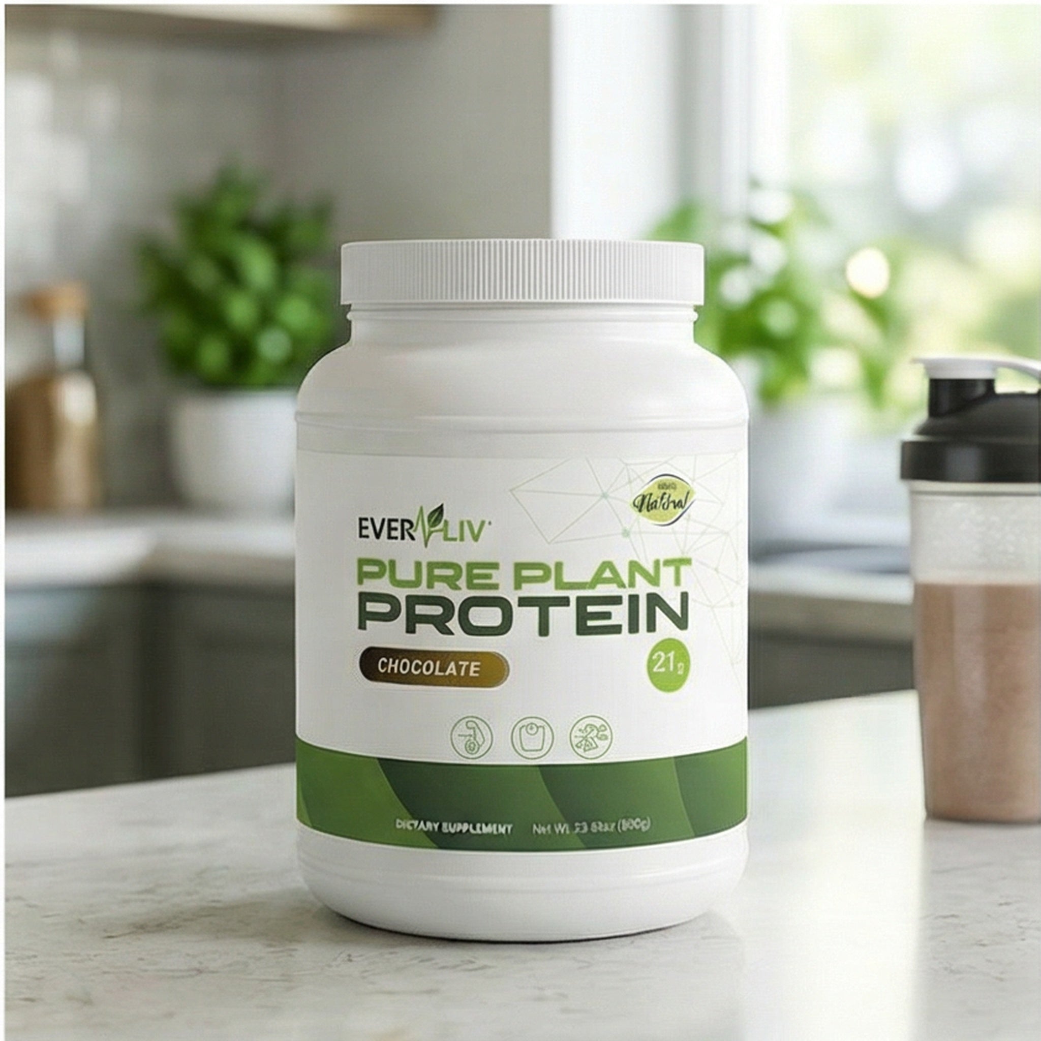 EverLiv Pure Plant Protein (Chocolate) - EverLiv LLC