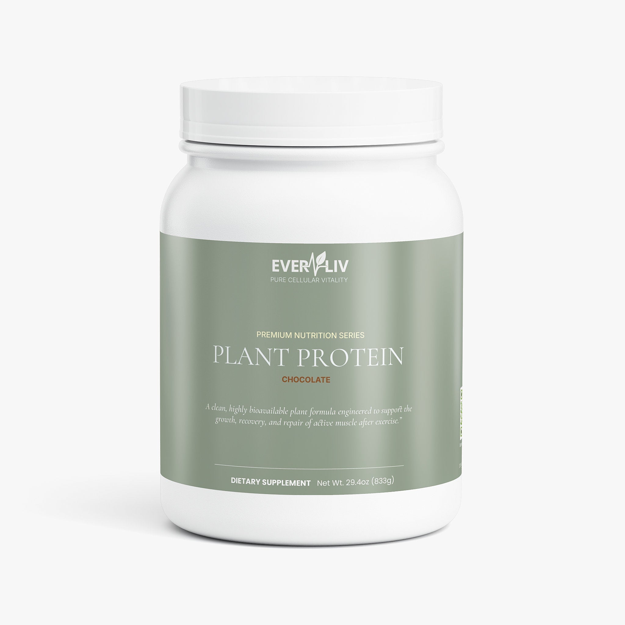 EverLiv Pure Plant Protein (Chocolate) - EverLiv LLC