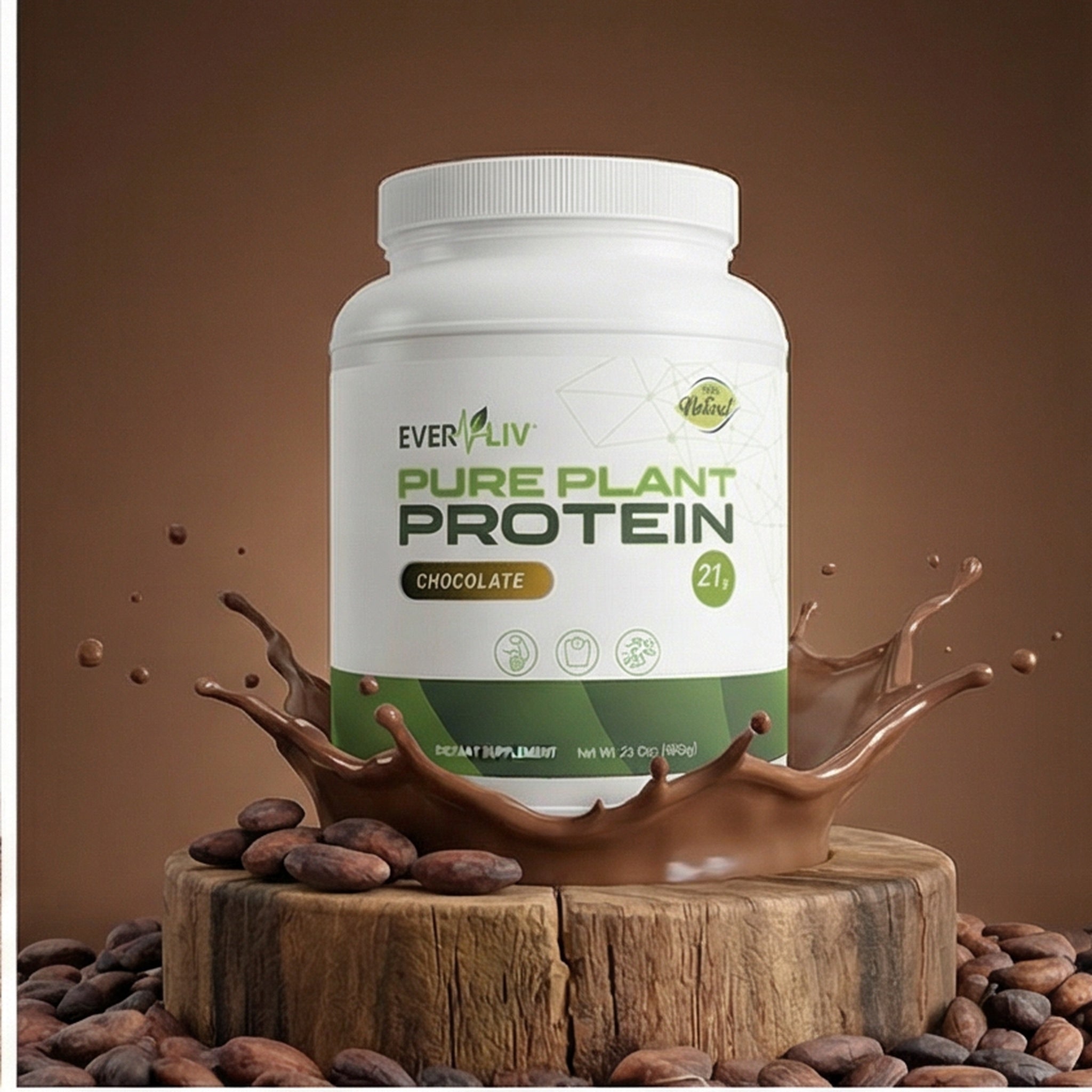 EverLiv Pure Plant Protein (Chocolate) - EverLiv LLC
