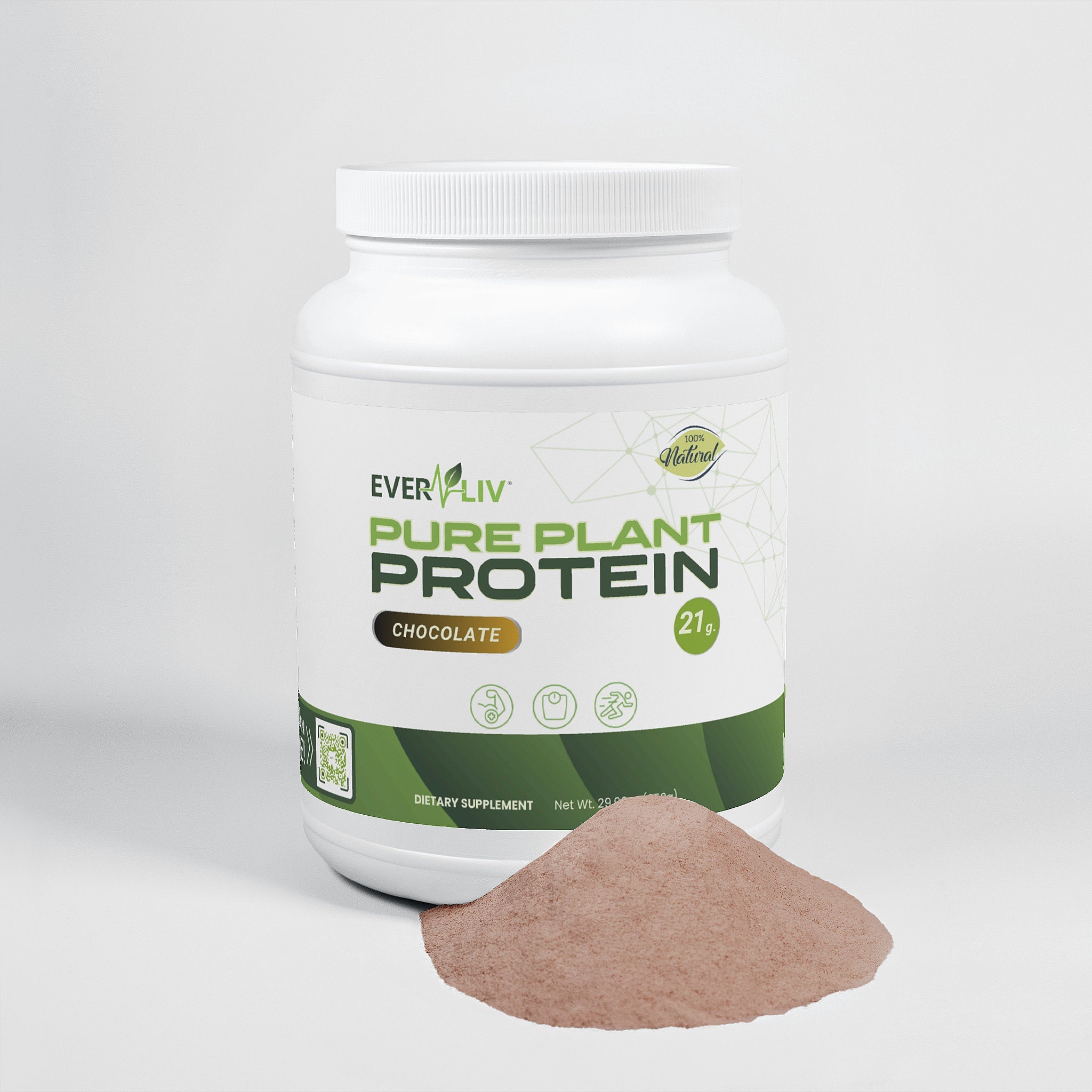 EverLiv Pure Plant Protein (Chocolate) - EverLiv LLC