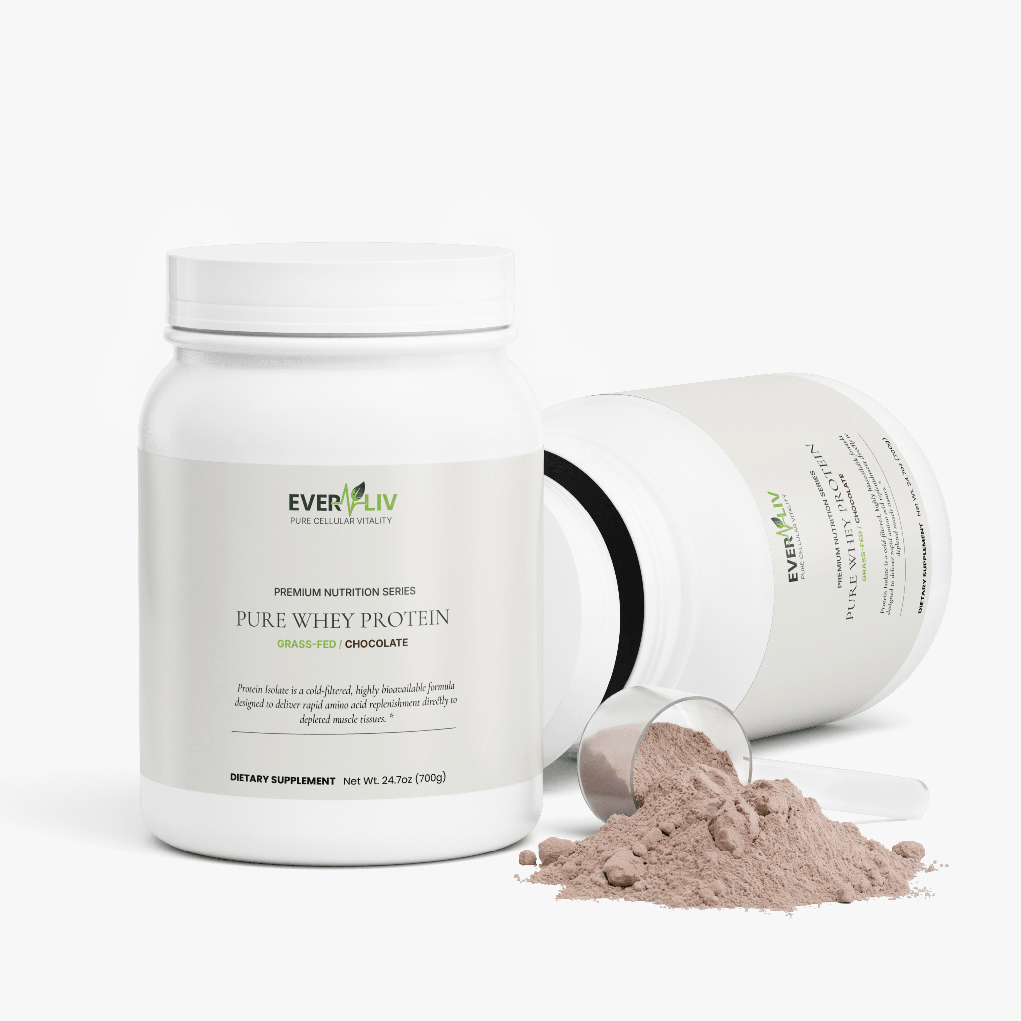 EverLiv Pure Whey Protein Isolate (Chocolate) - EverLiv LLC
