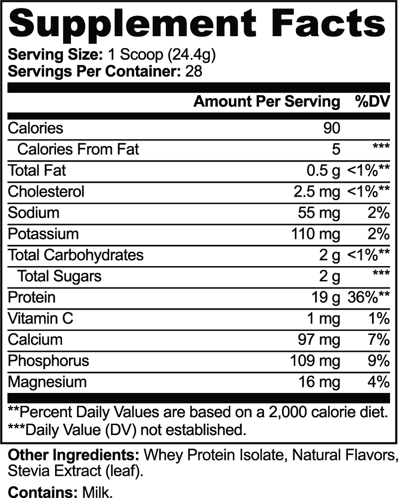 EverLiv Pure Whey Protein Isolate (Vanilla) - EverLiv LLC
