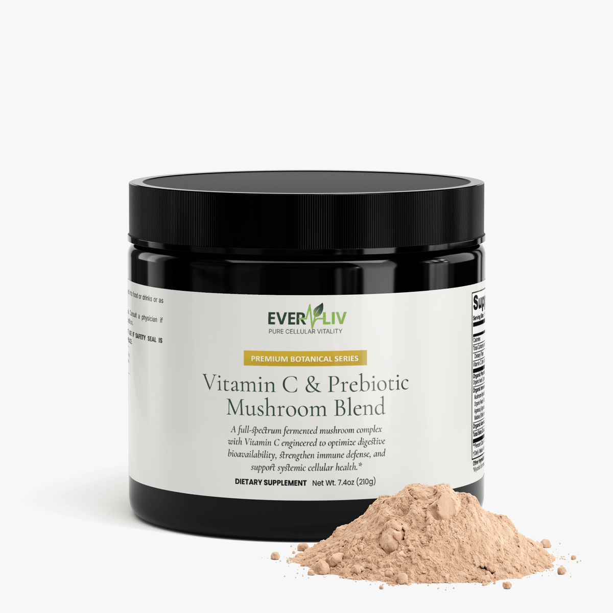 EverLiv - Vitamin C & Prebiotic Mushroom Blend - EverLiv LLC
