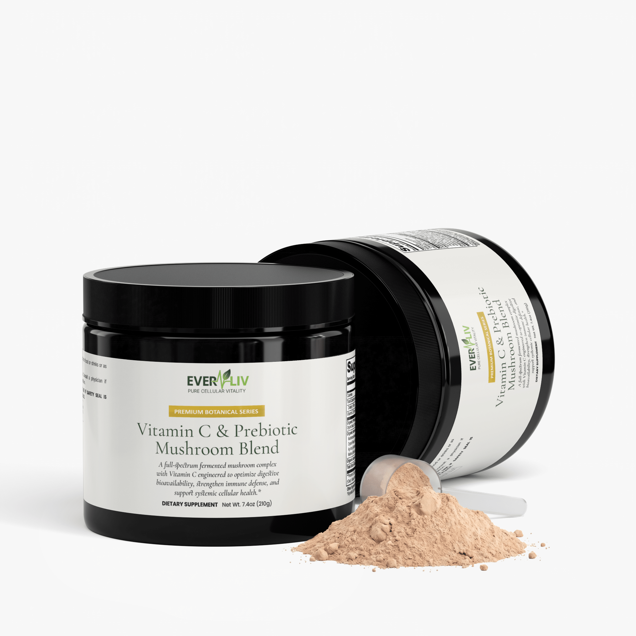 EverLiv - Vitamin C & Prebiotic Mushroom Blend - EverLiv LLC