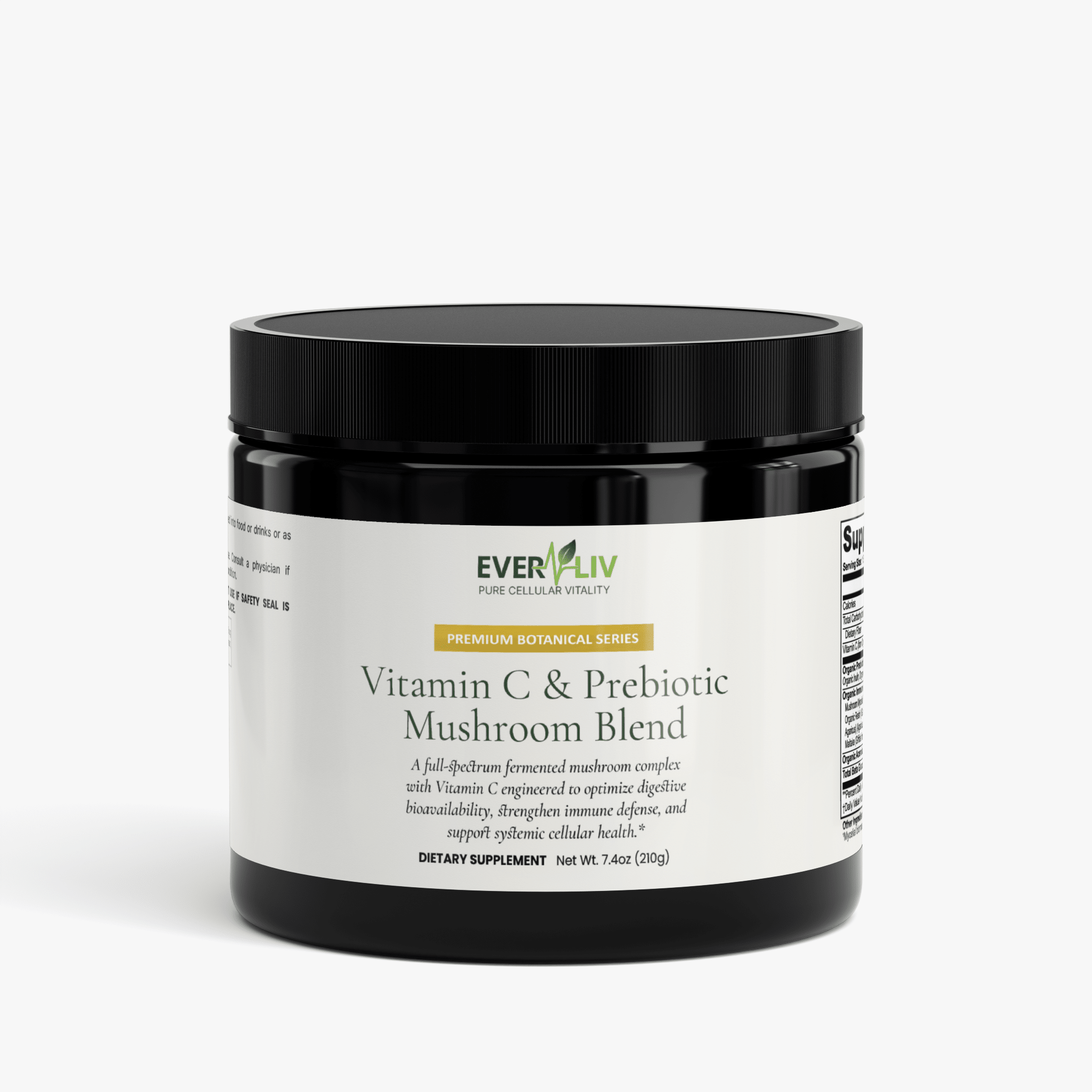 EverLiv - Vitamin C & Prebiotic Mushroom Blend - EverLiv LLC