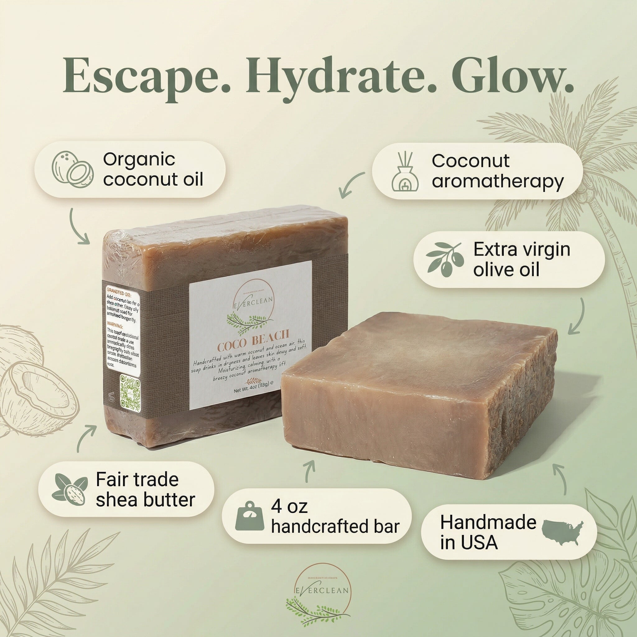 Coco Beach Soap - EverLiv LLC