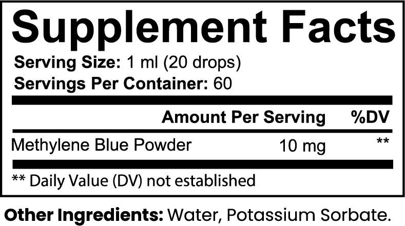 EverBlue Methylene Blue Drops - EverLiv LLC