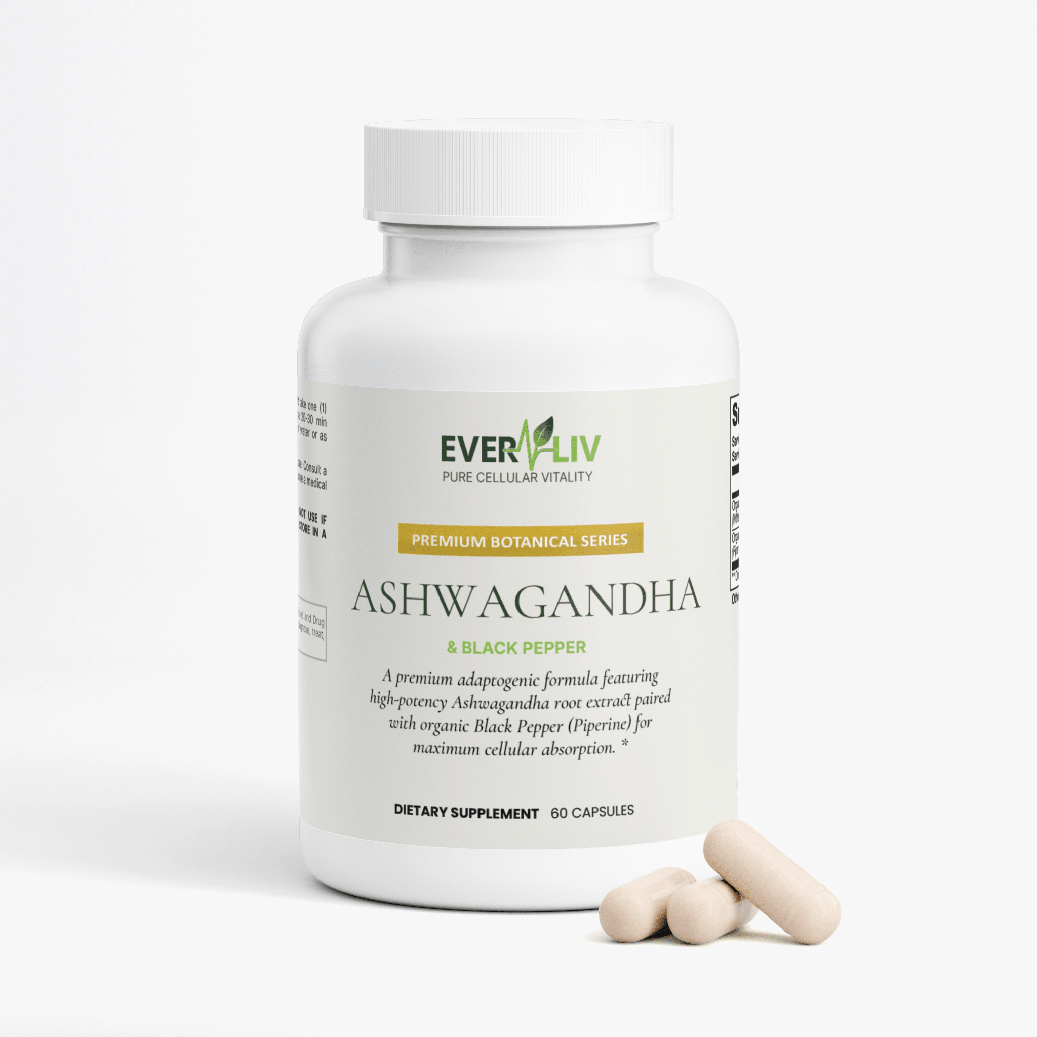EverLiv Ashwagandha + Black Pepper - EverLiv LLC