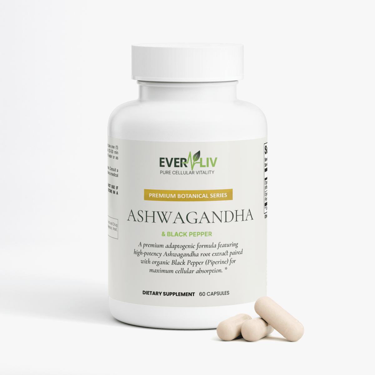 EverLiv Ashwagandha + Black Pepper - EverLiv LLC