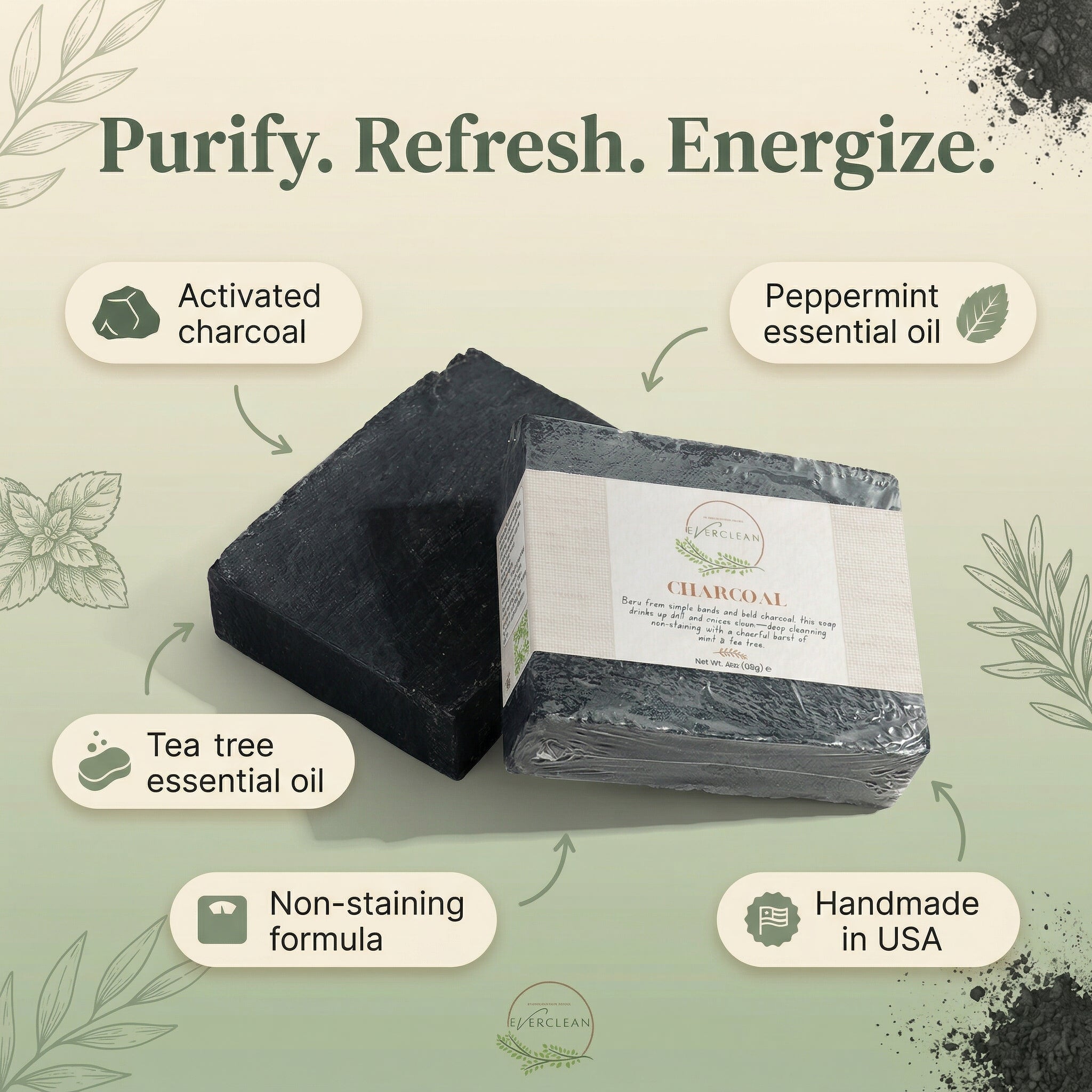 EverLiv Charcoal Soap - EverLiv LLC