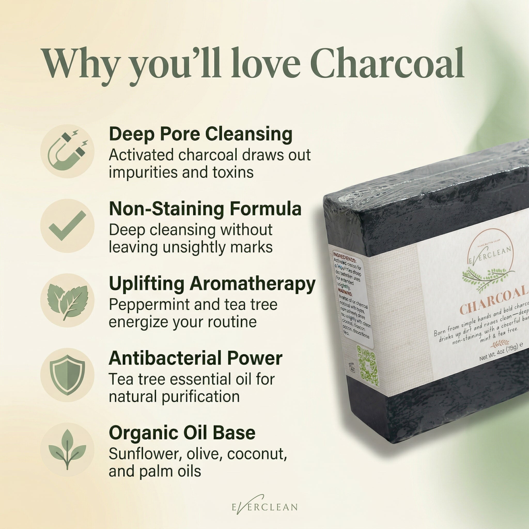 EverLiv Charcoal Soap - EverLiv LLC