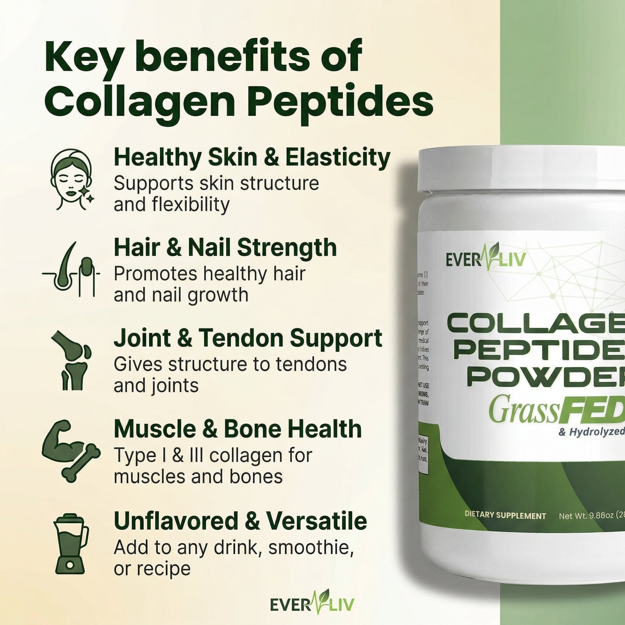 EverLiv Collagen Peptides Powder - EverLiv LLC