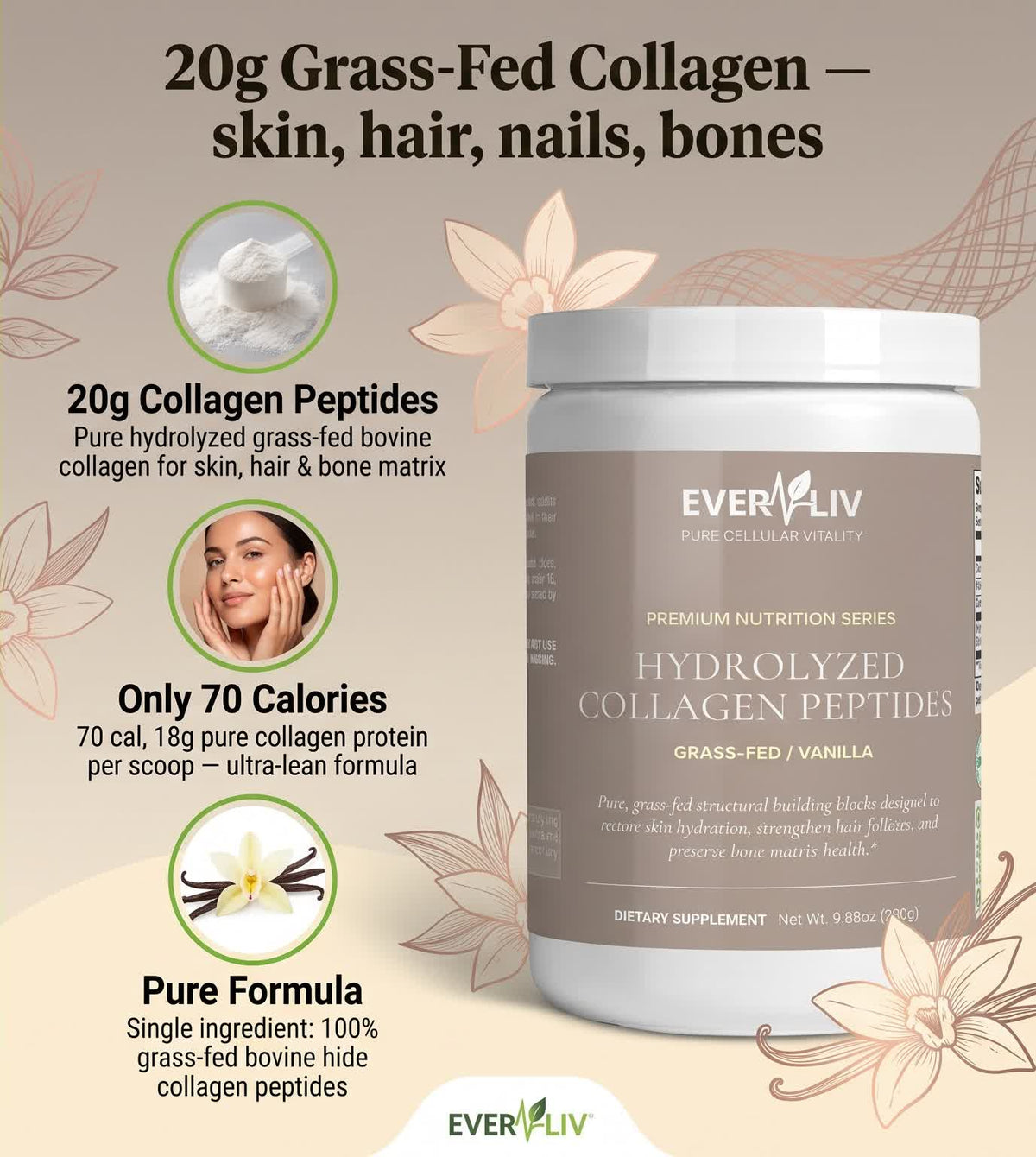 EverLiv Collagen Peptides Powder - EverLiv LLC