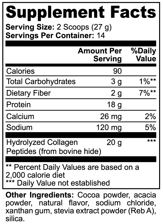 EverLiv Collagen Peptides Powder (Chocolate) - EverLiv LLC