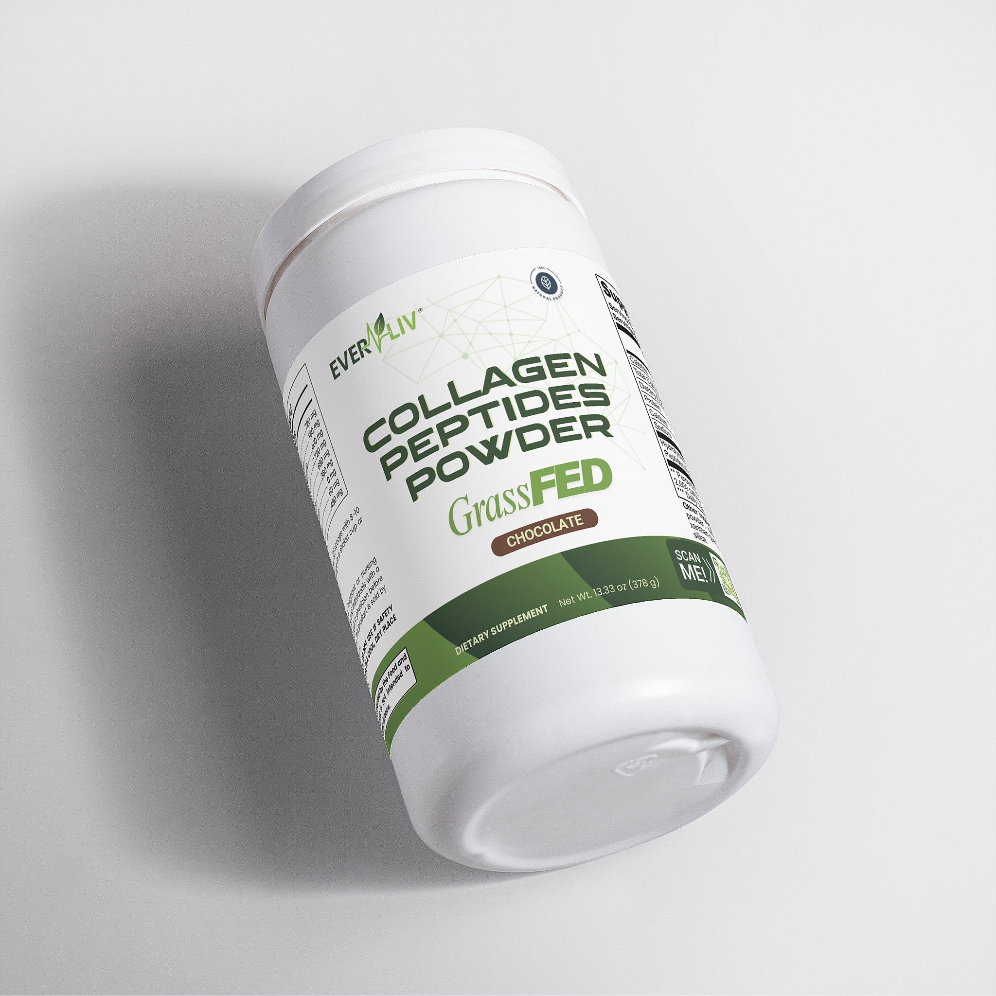 EverLiv Collagen Peptides Powder (Chocolate) - EverLiv LLC