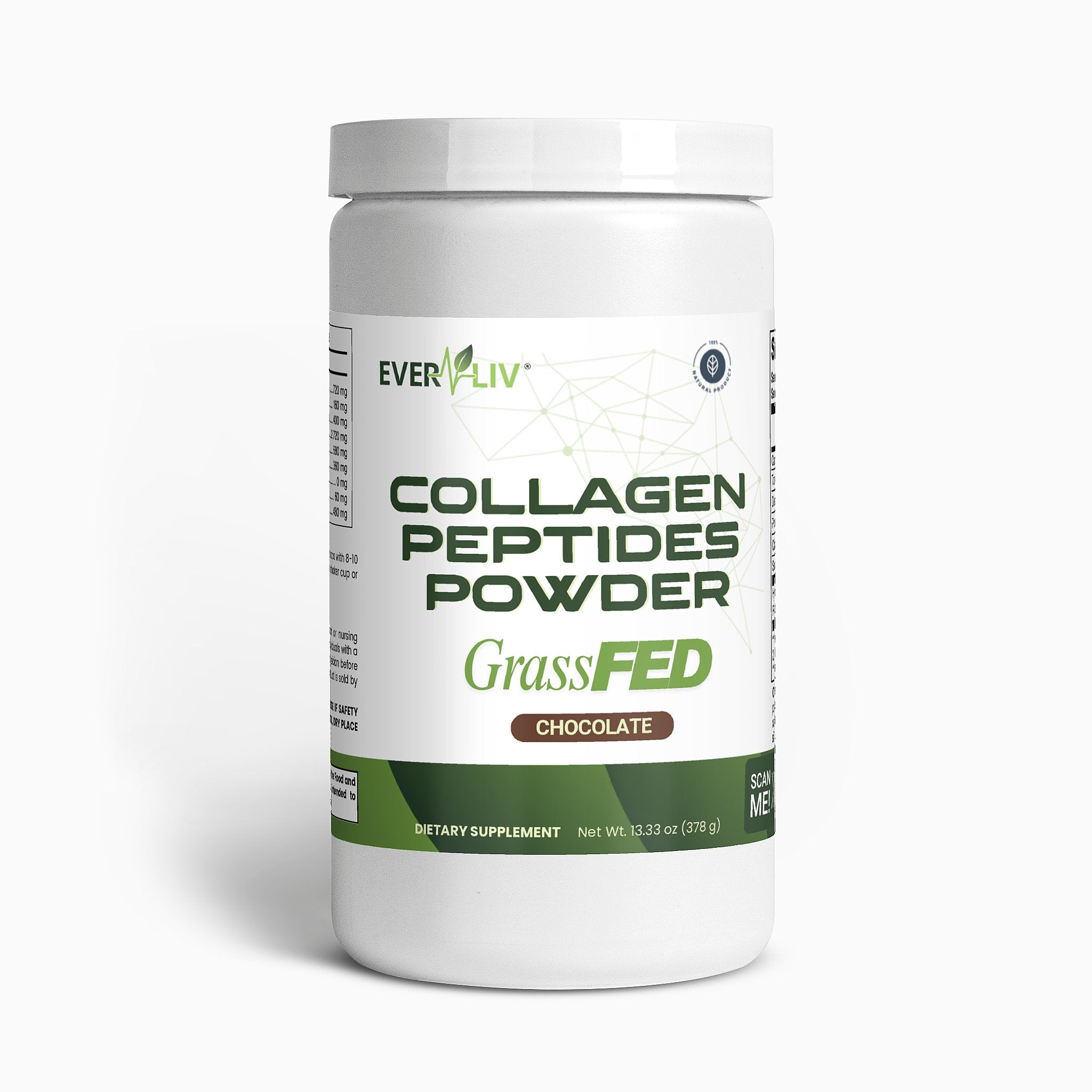 EverLiv Collagen Peptides Powder (Chocolate) - EverLiv LLC