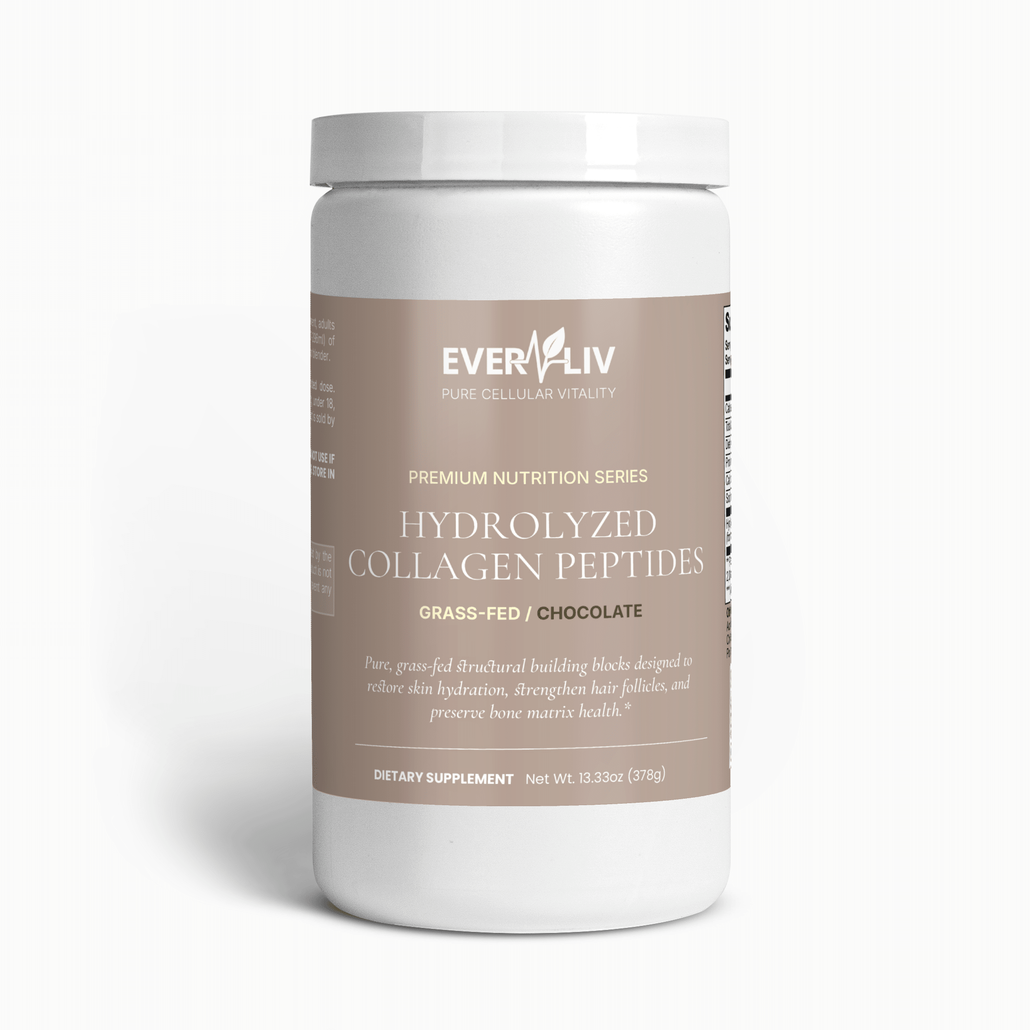 EverLiv Collagen Peptides Powder (Chocolate) - EverLiv LLC