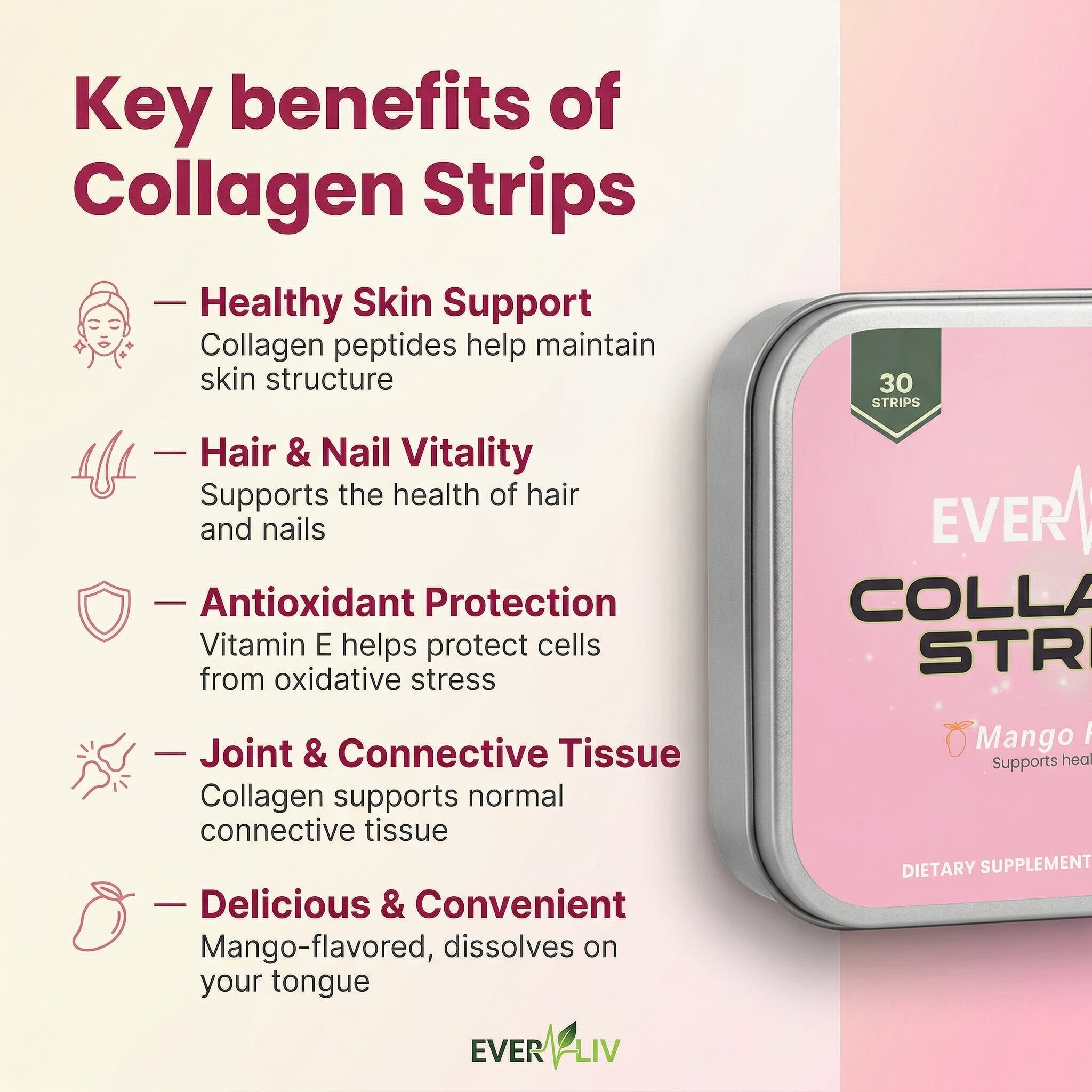 EverLiv Collagen Strips - EverLiv LLC