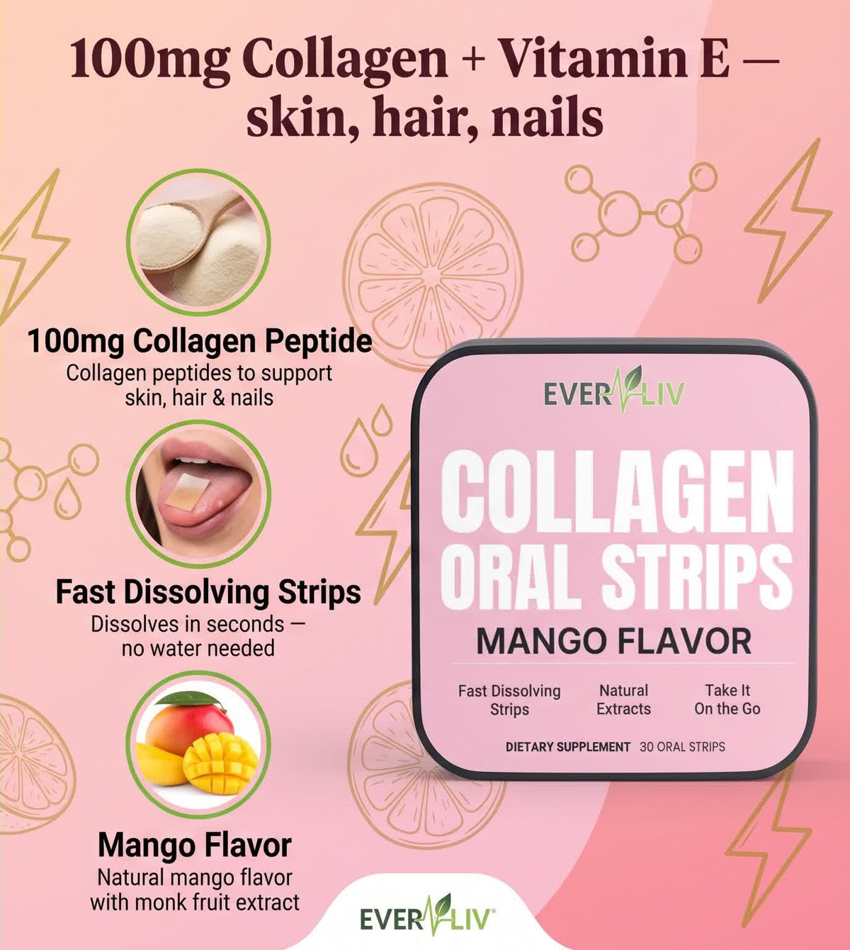 EverLiv Collagen Strips - EverLiv LLC