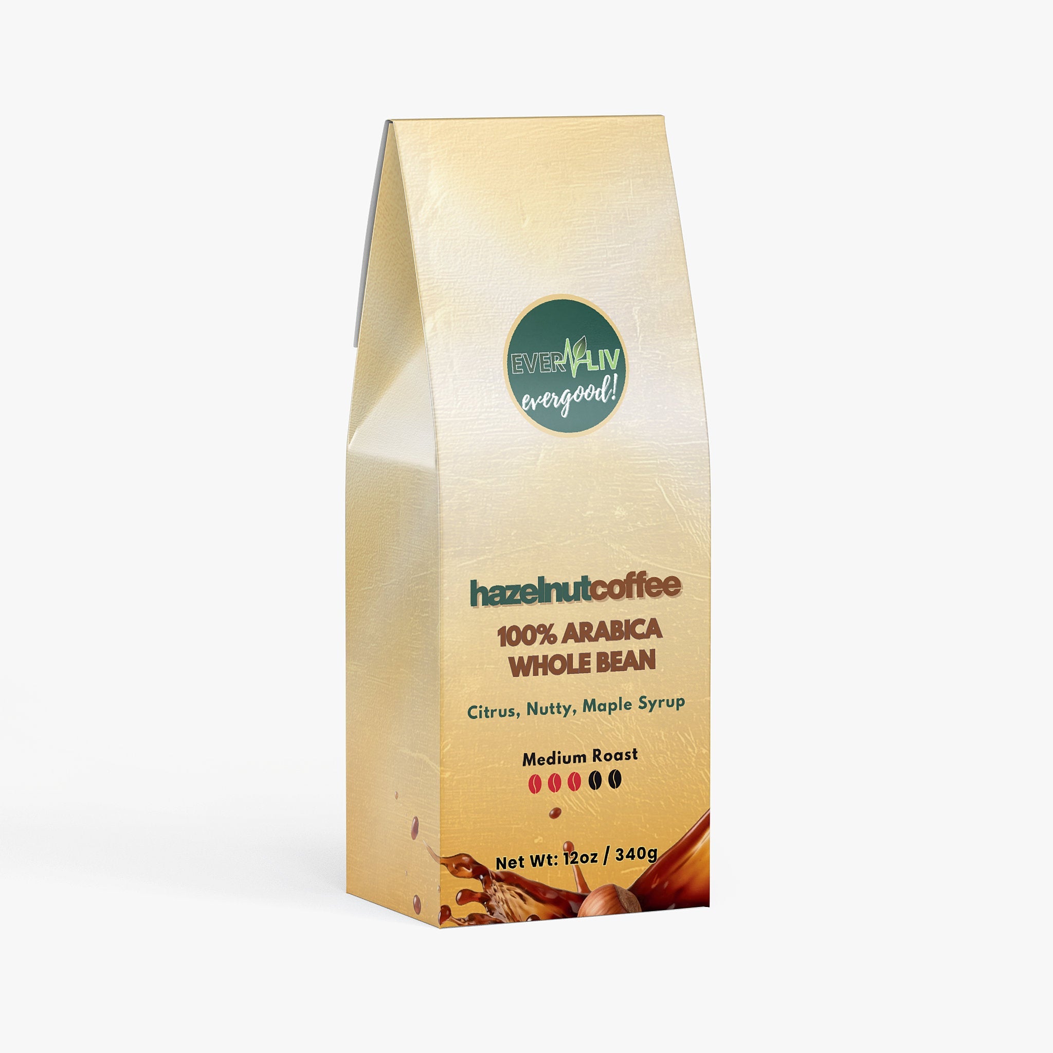 EverLiv Hazelnut Coffee (Medium Roast) - EverLiv LLC