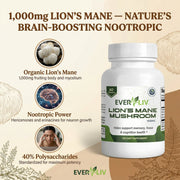 EverLiv Lion's Mane Mushroom - EverLiv LLC