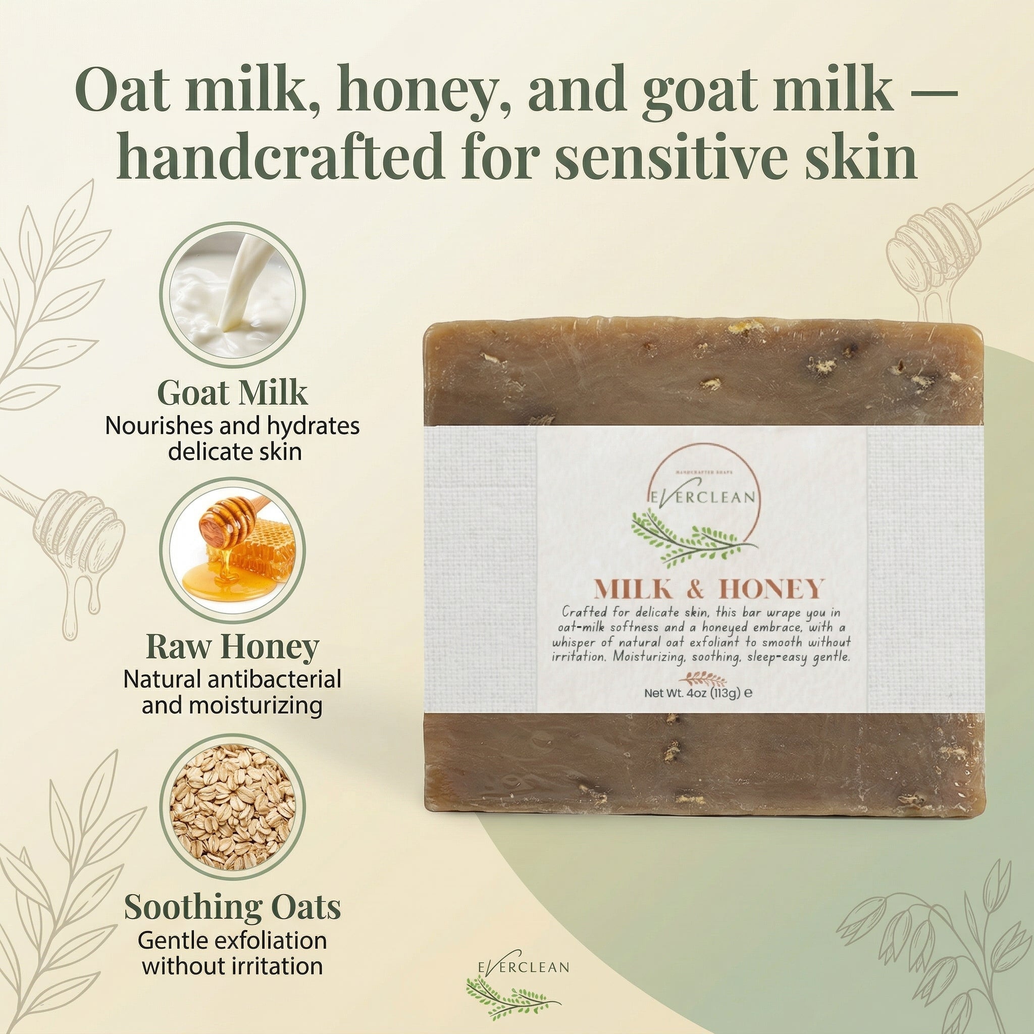 EverLiv Milk & Honey Soap - EverLiv LLC