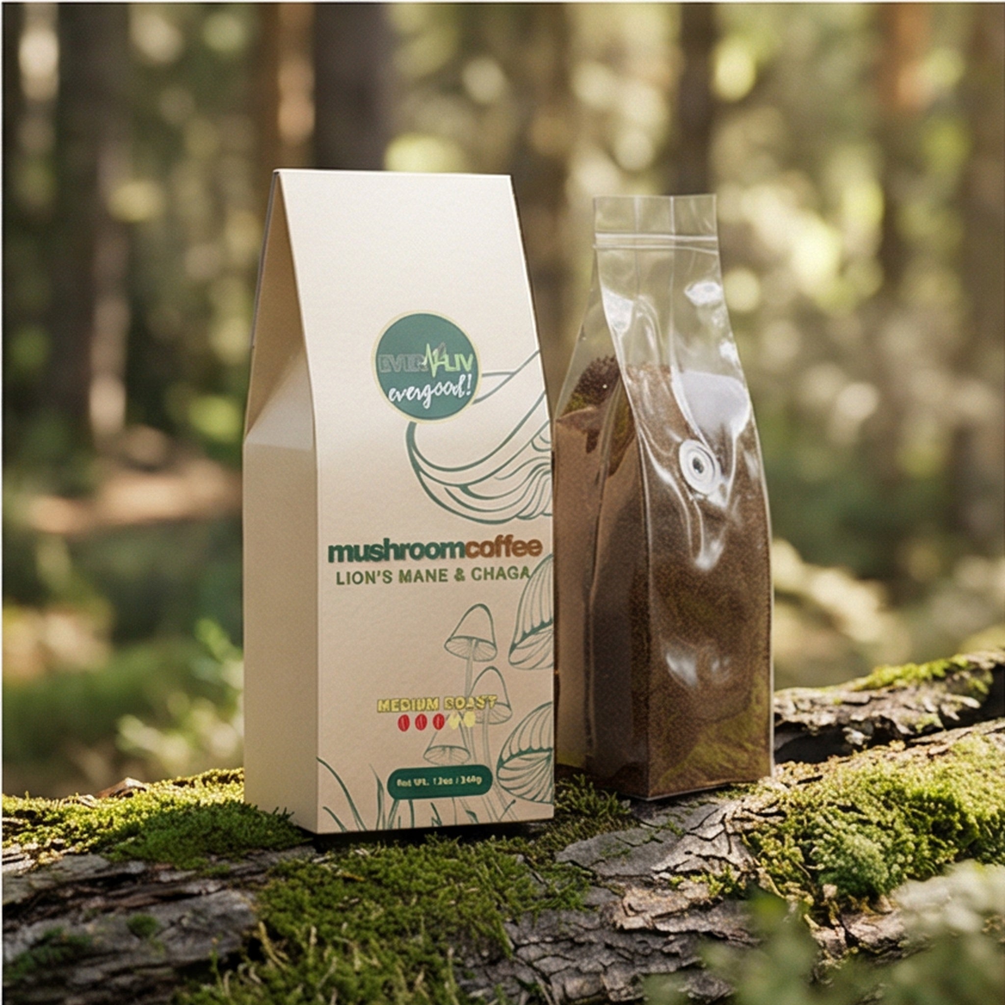 EverLiv Mushroom Coffee (Medium Roast) - EverLiv LLC