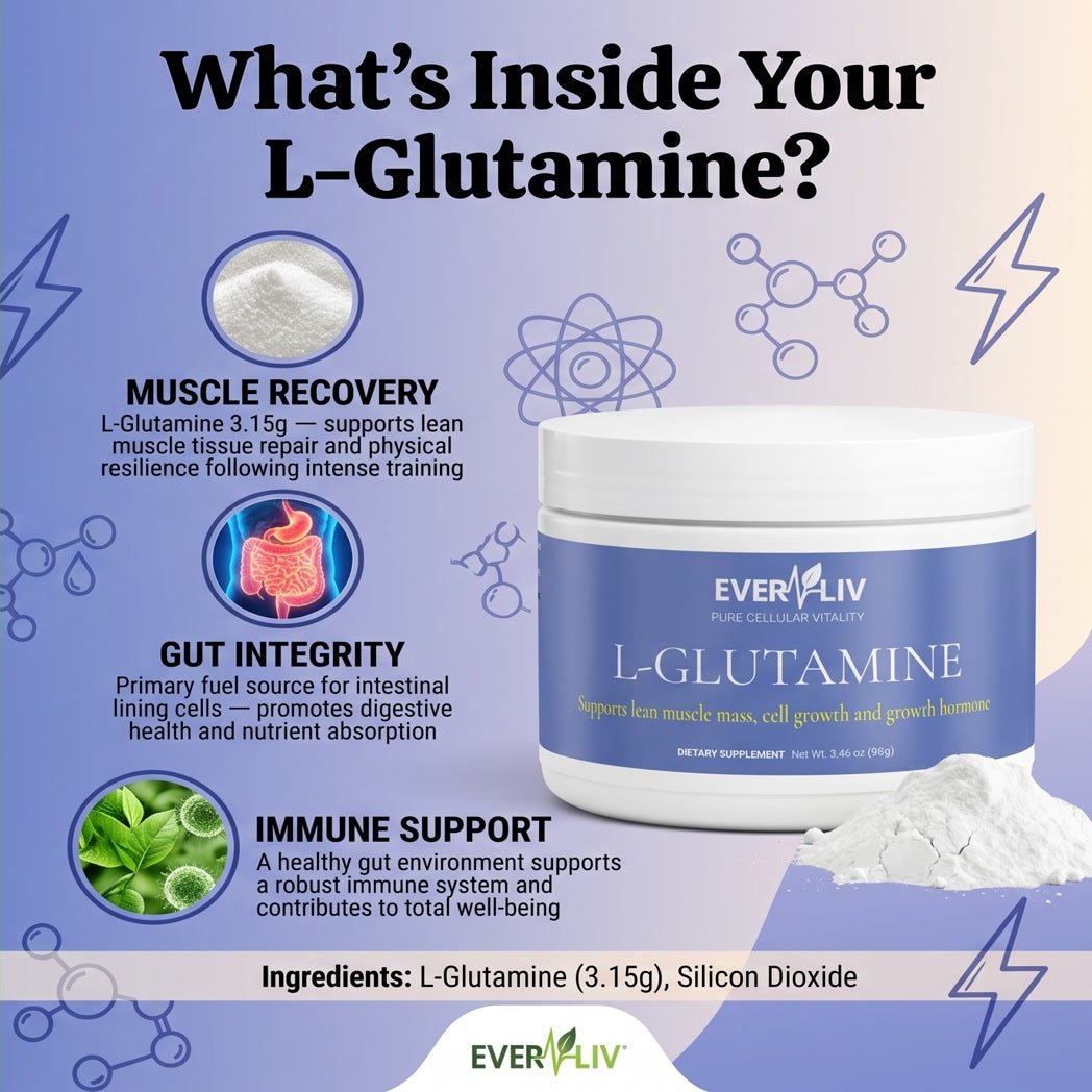 EverLiv Pure L-Glutamine Powder - EverLiv LLC