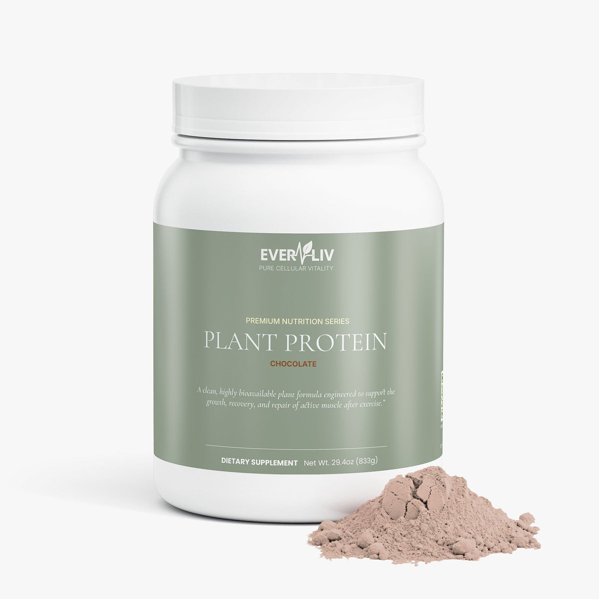 EverLiv Pure Plant Protein (Chocolate) - EverLiv LLC