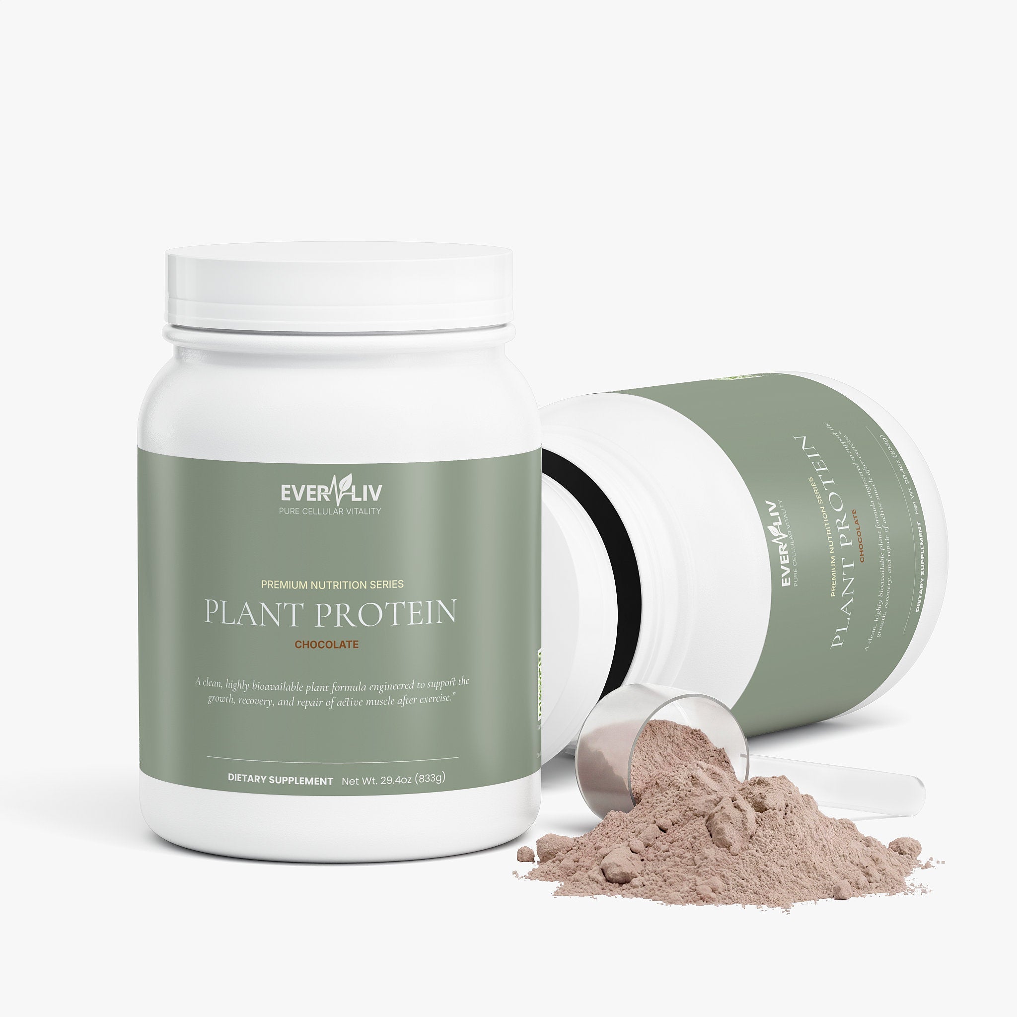 EverLiv Pure Plant Protein (Chocolate) - EverLiv LLC