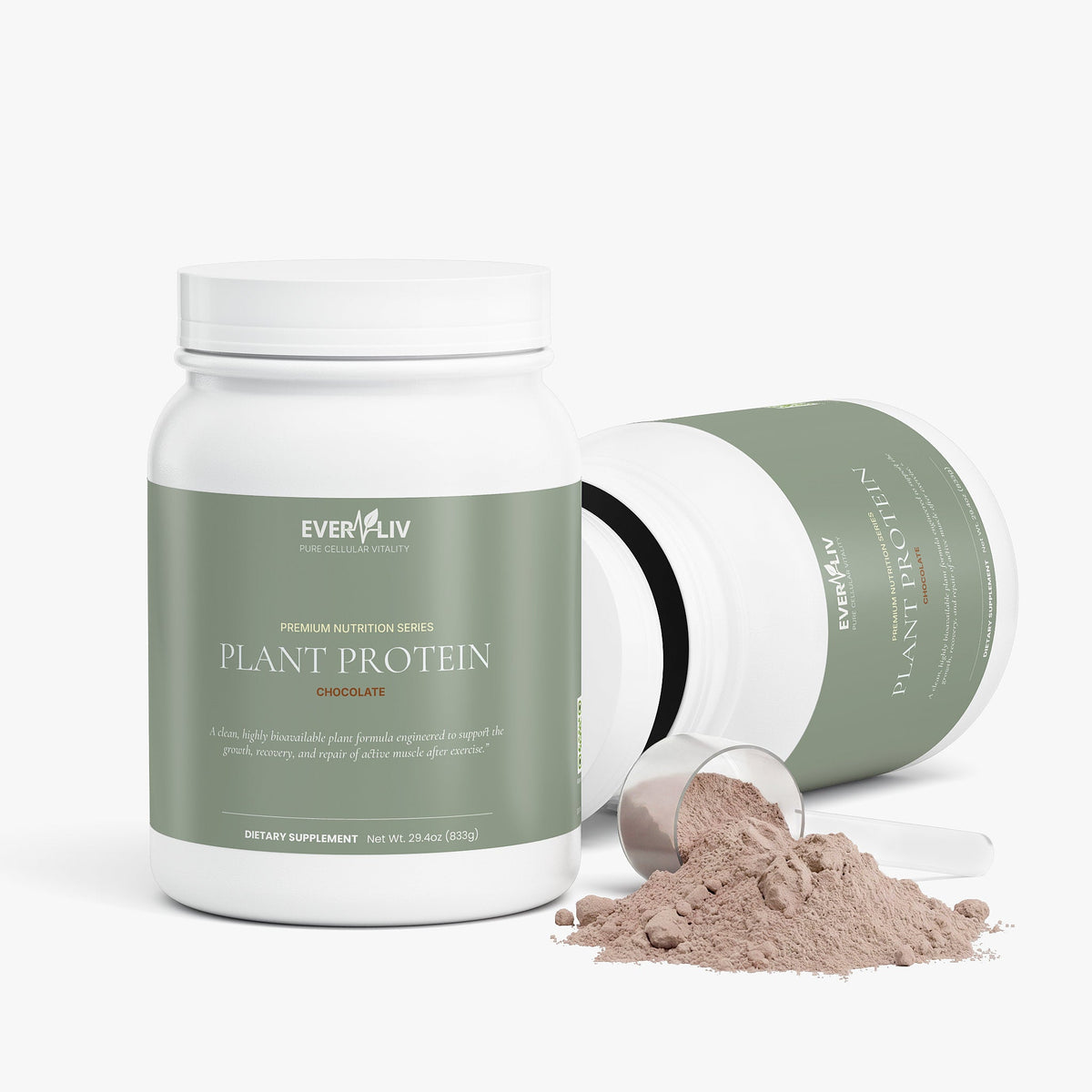 EverLiv Pure Plant Protein (Chocolate) - EverLiv LLC