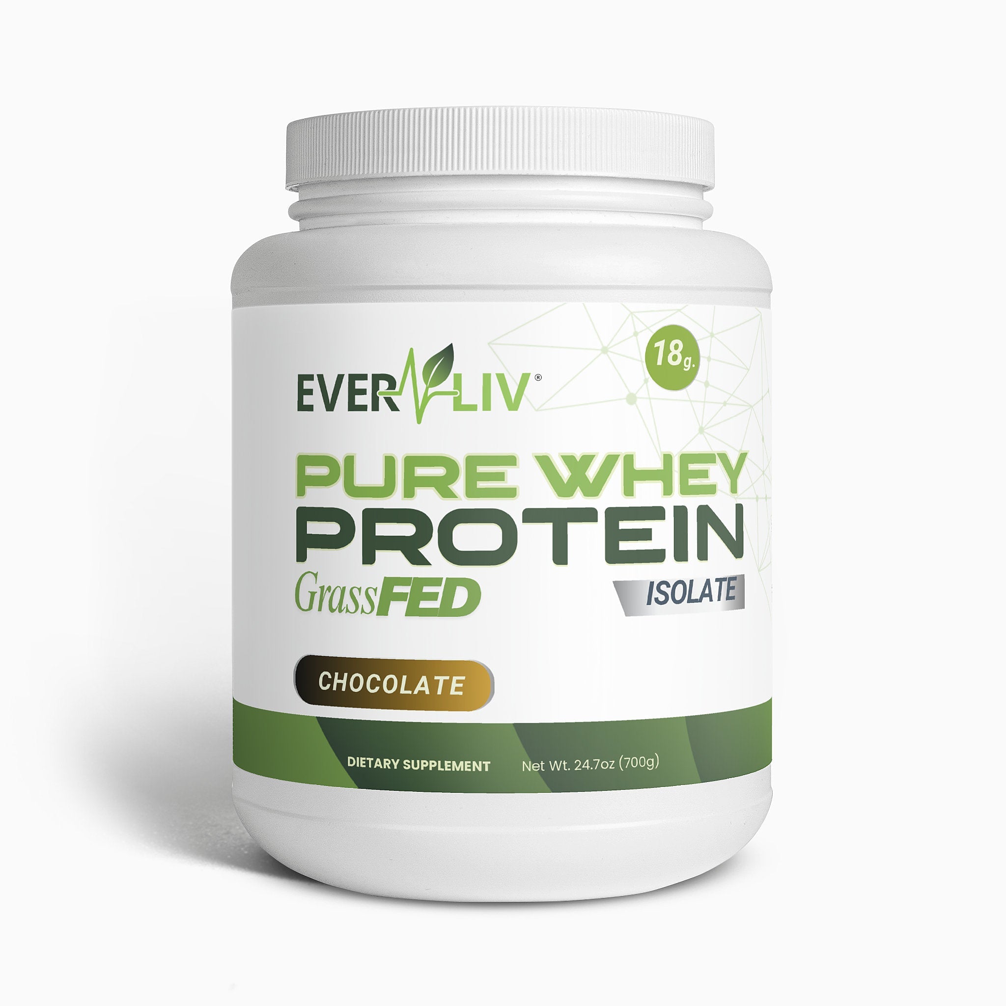 EverLiv Pure Whey Protein Isolate (Chocolate) - EverLiv LLC