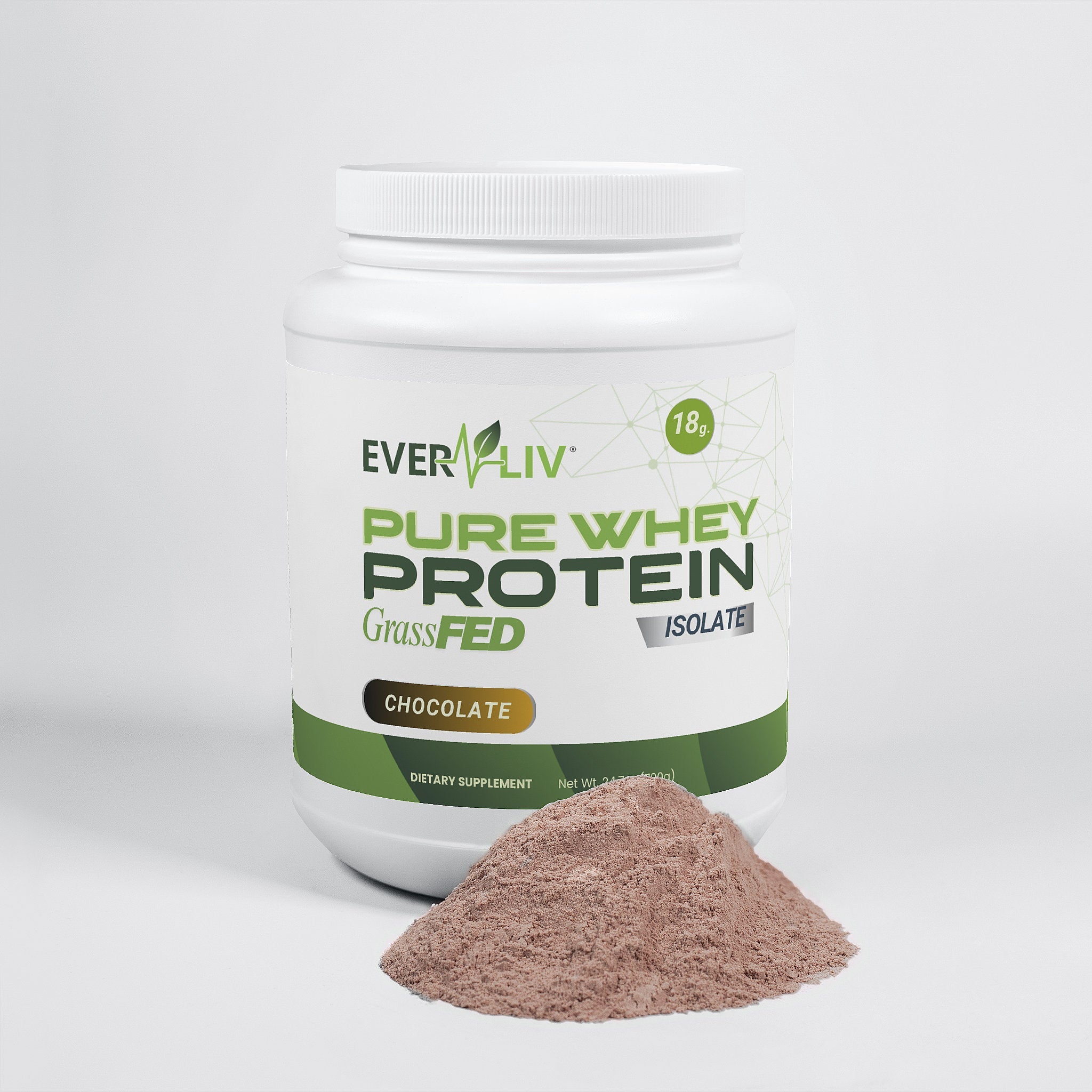 EverLiv Pure Whey Protein Isolate (Chocolate) - EverLiv LLC