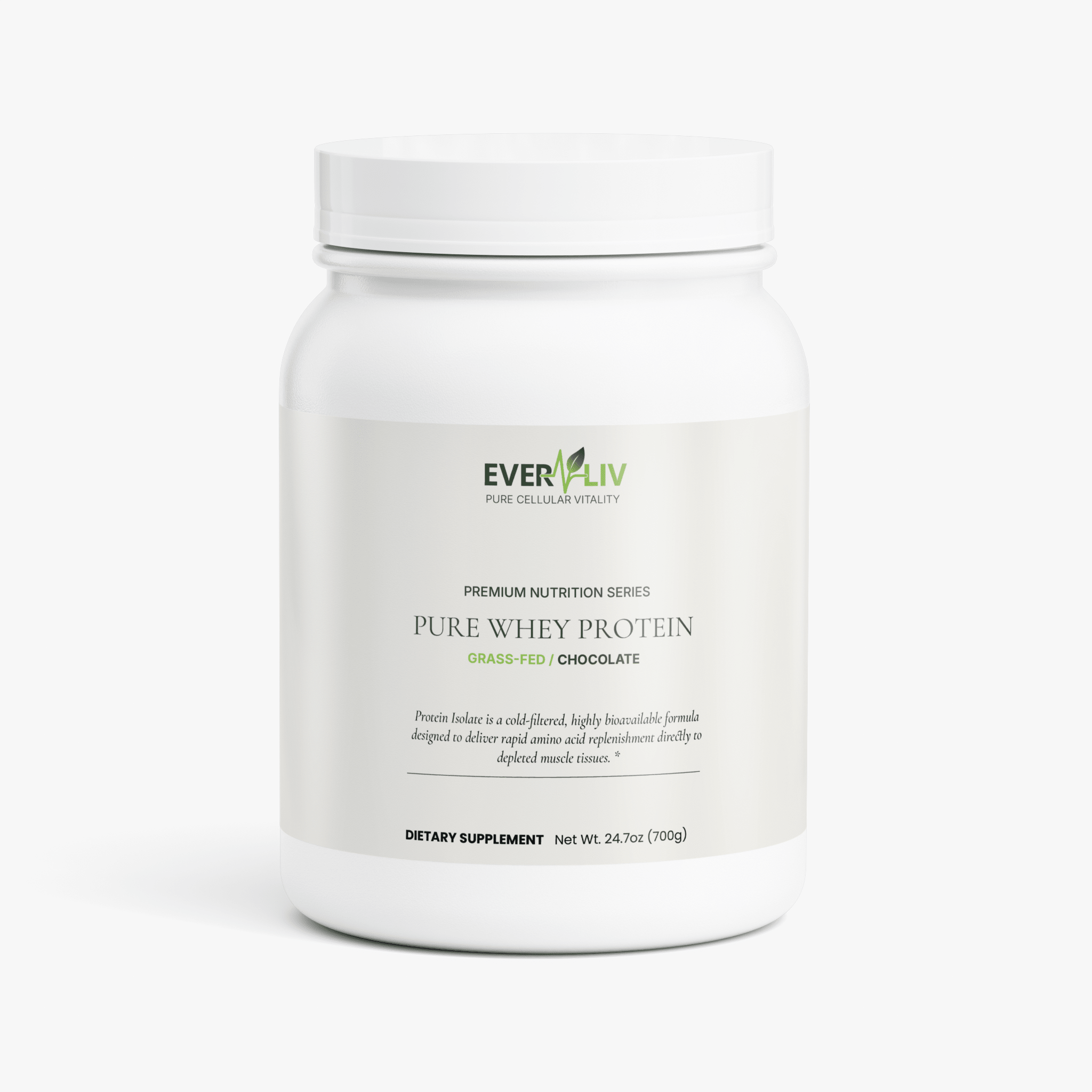 EverLiv Pure Whey Protein Isolate (Chocolate) - EverLiv LLC