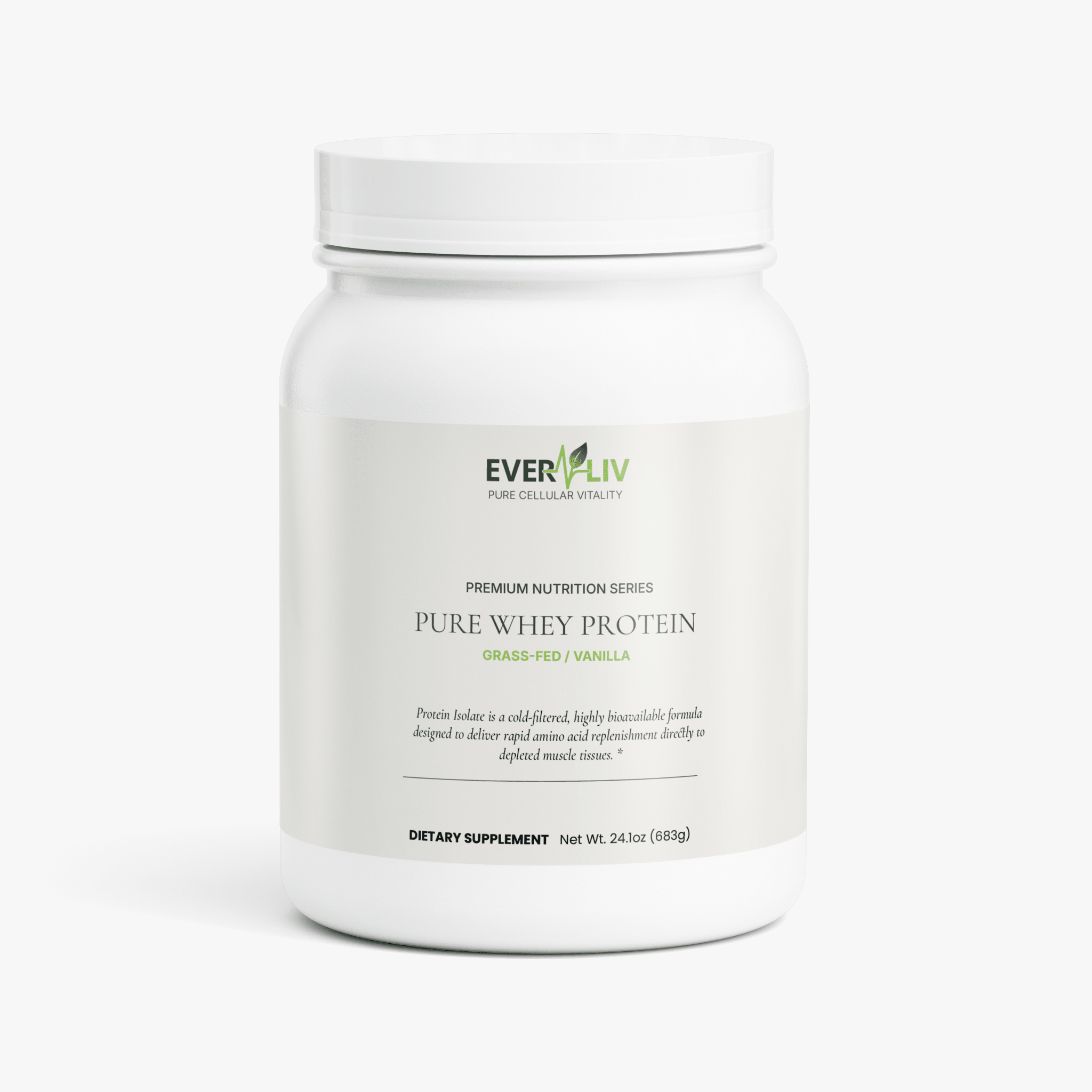 EverLiv Pure Whey Protein Isolate (Vanilla) - EverLiv LLC