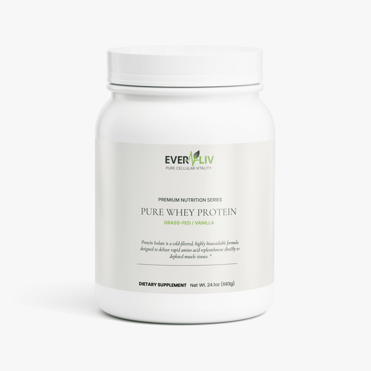 EverLiv Pure Whey Protein Isolate (Vanilla) - EverLiv LLC