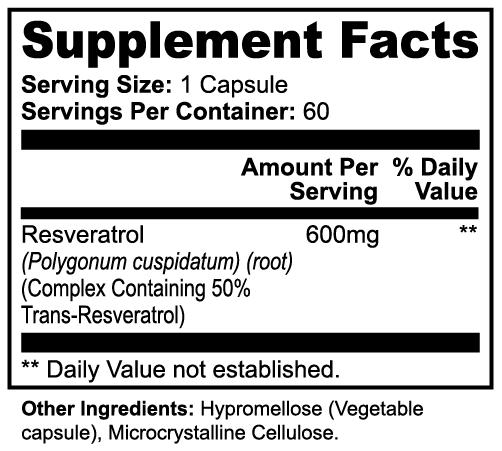EverLiv Resveratrol 600mg - EverLiv LLC