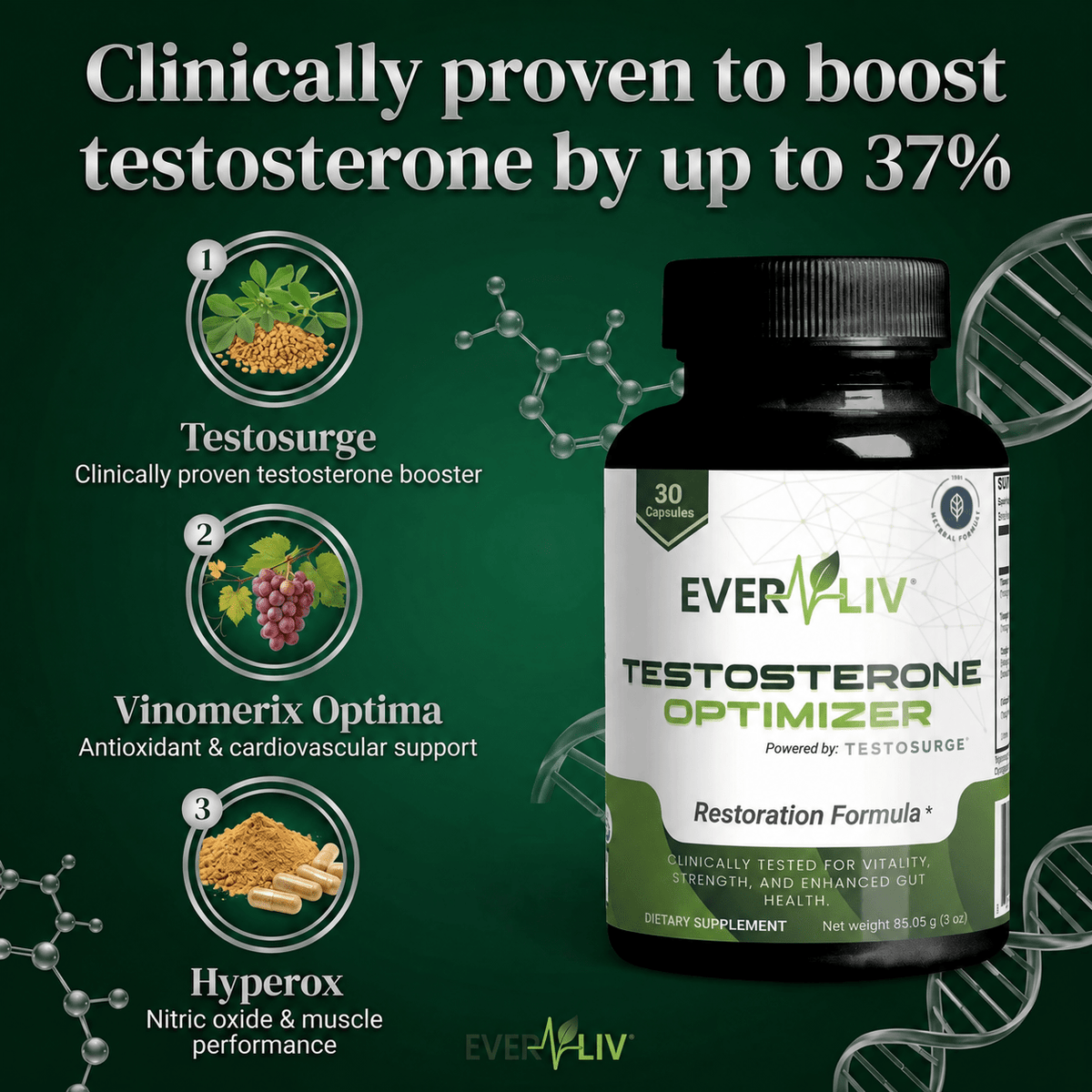 EverLiv- Testosterone Optimizer and Support - EverLiv LLC