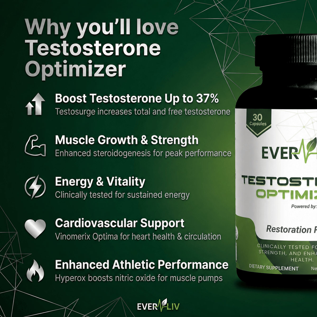 EverLiv- Testosterone Optimizer and Support - EverLiv LLC