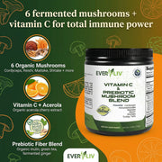 EverLiv - Vitamin C & Prebiotic Mushroom Blend - EverLiv LLC